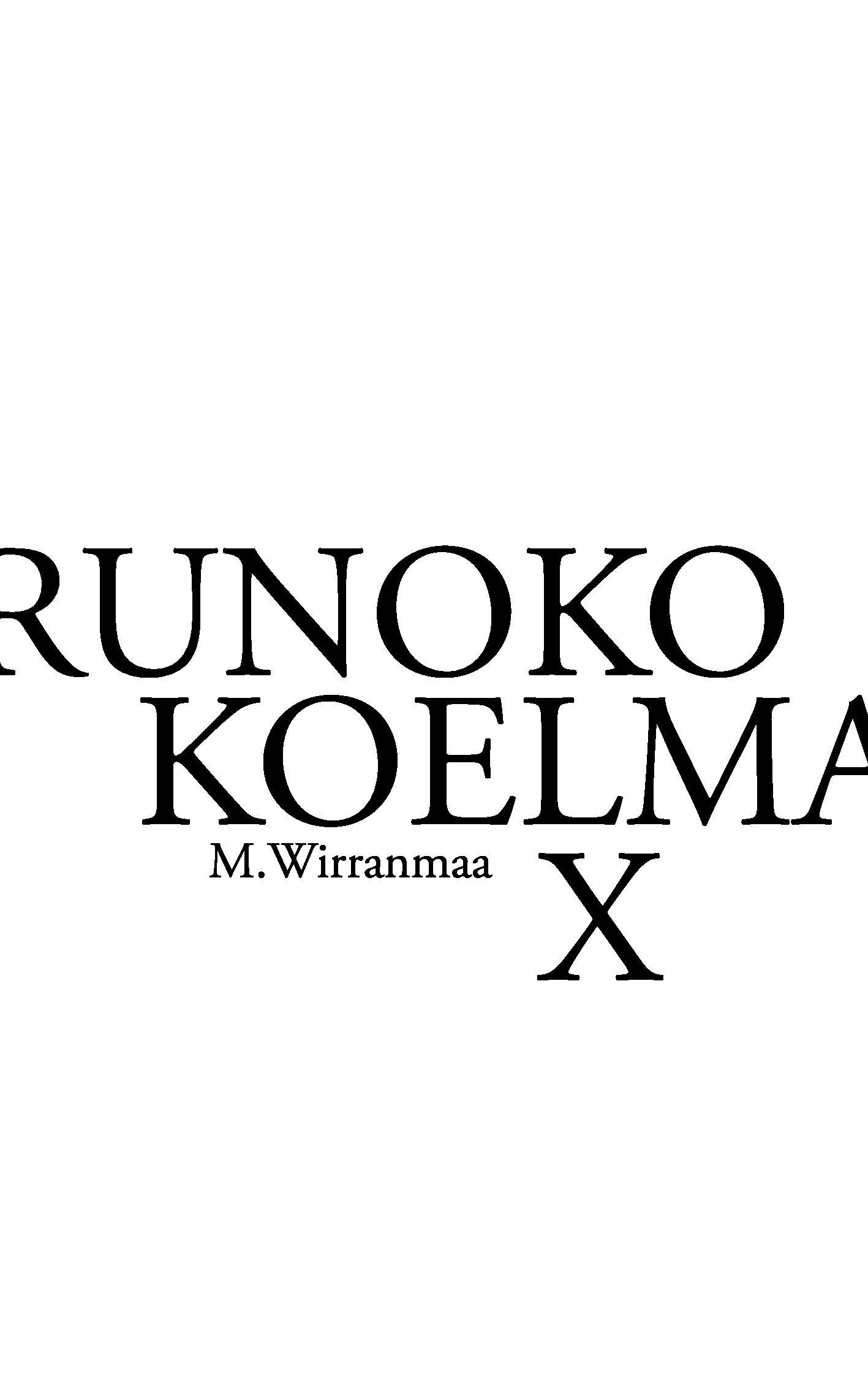 Runokokoelma X