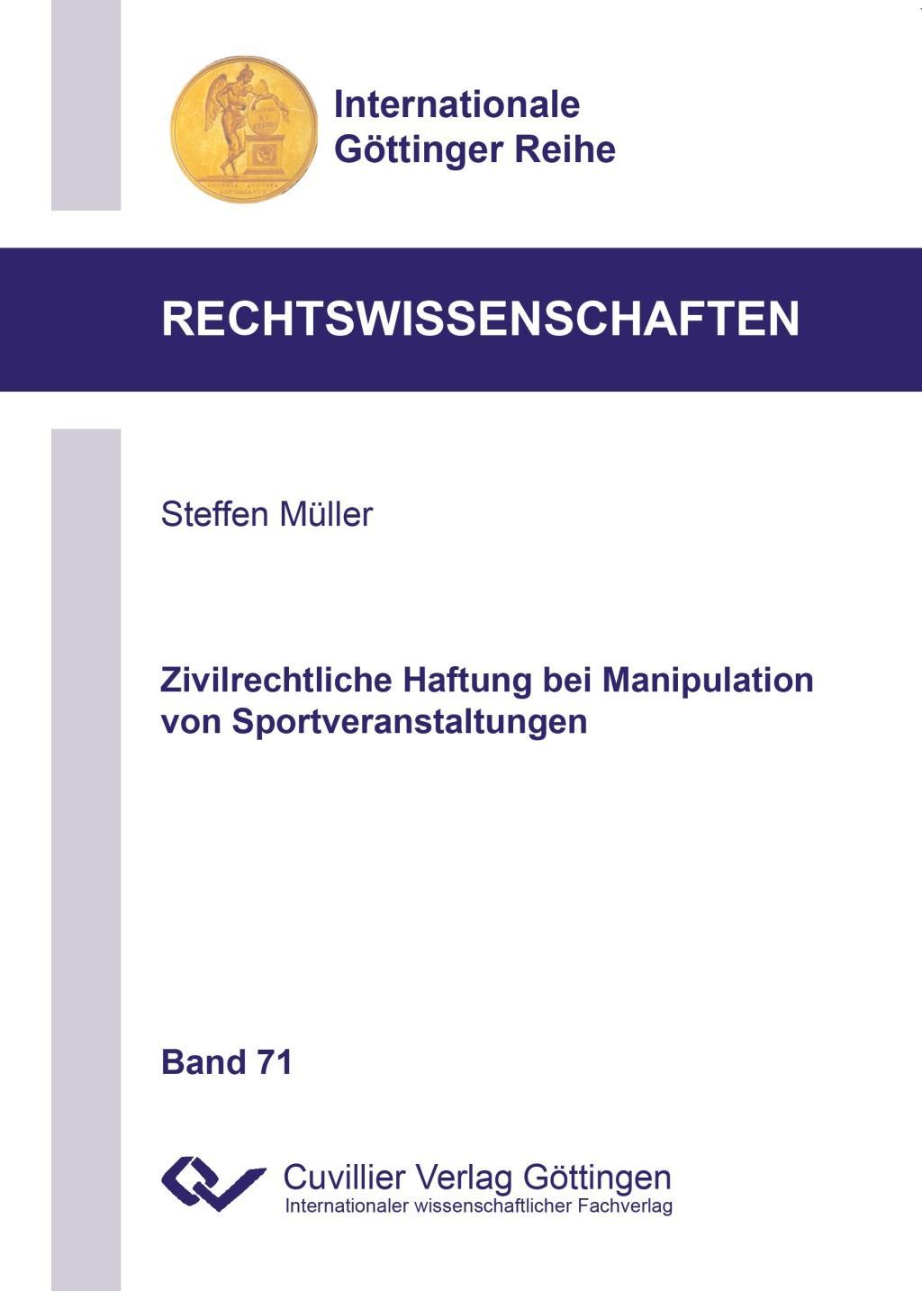 Zivilrechtliche Haftung bei Manipulation von Sportveranstaltungen