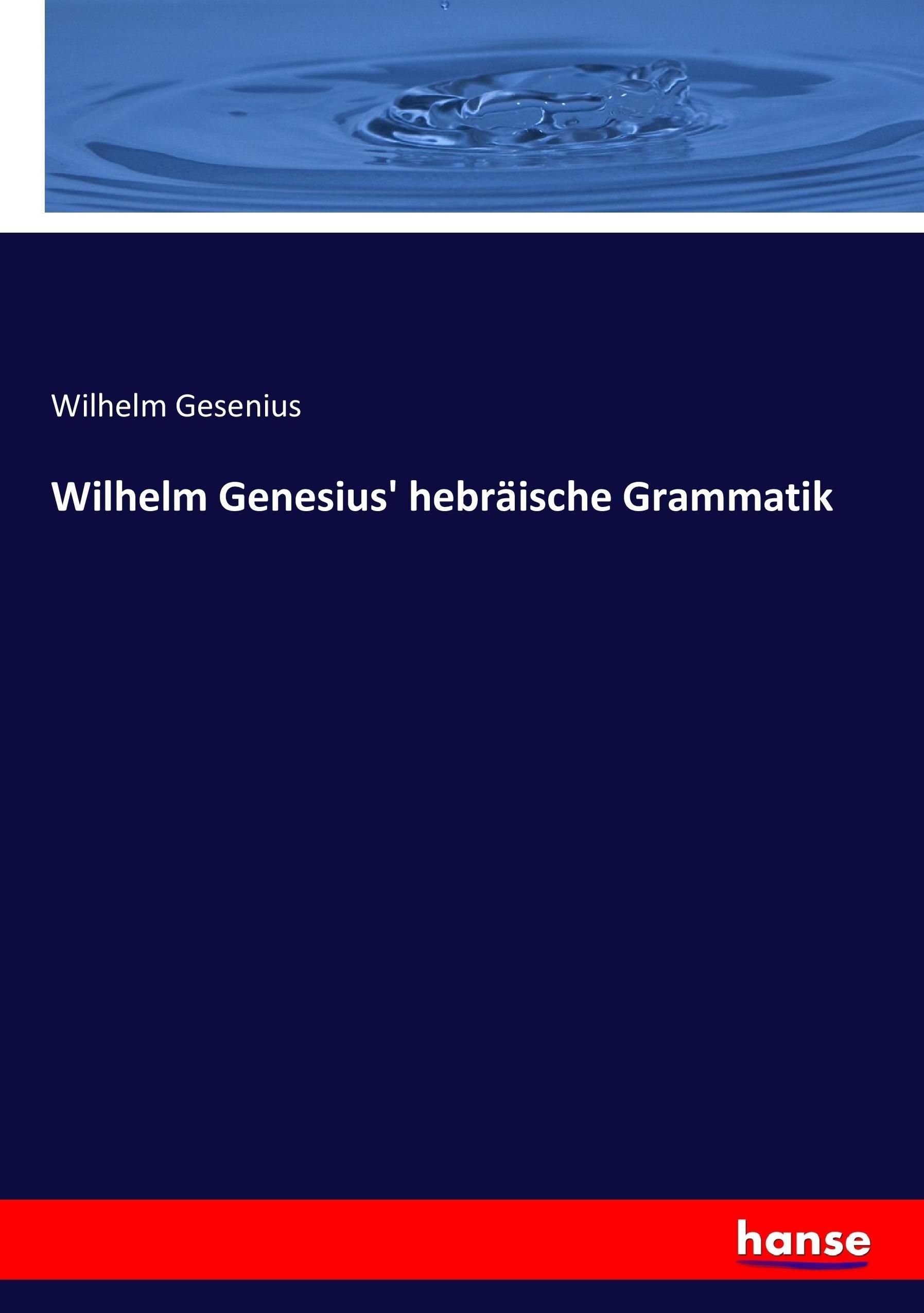 Wilhelm Genesius' hebräische Grammatik