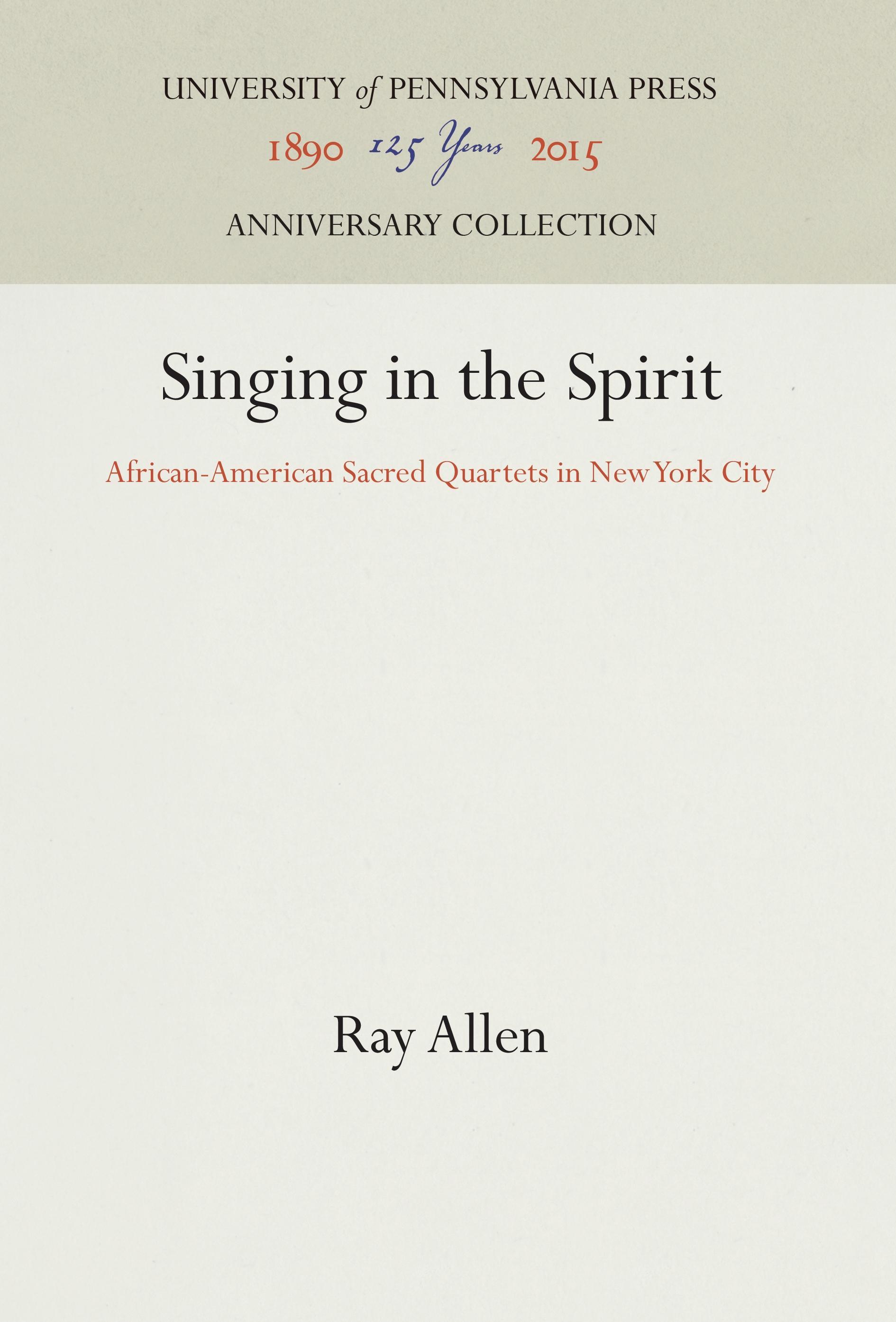 Singing in the Spirit