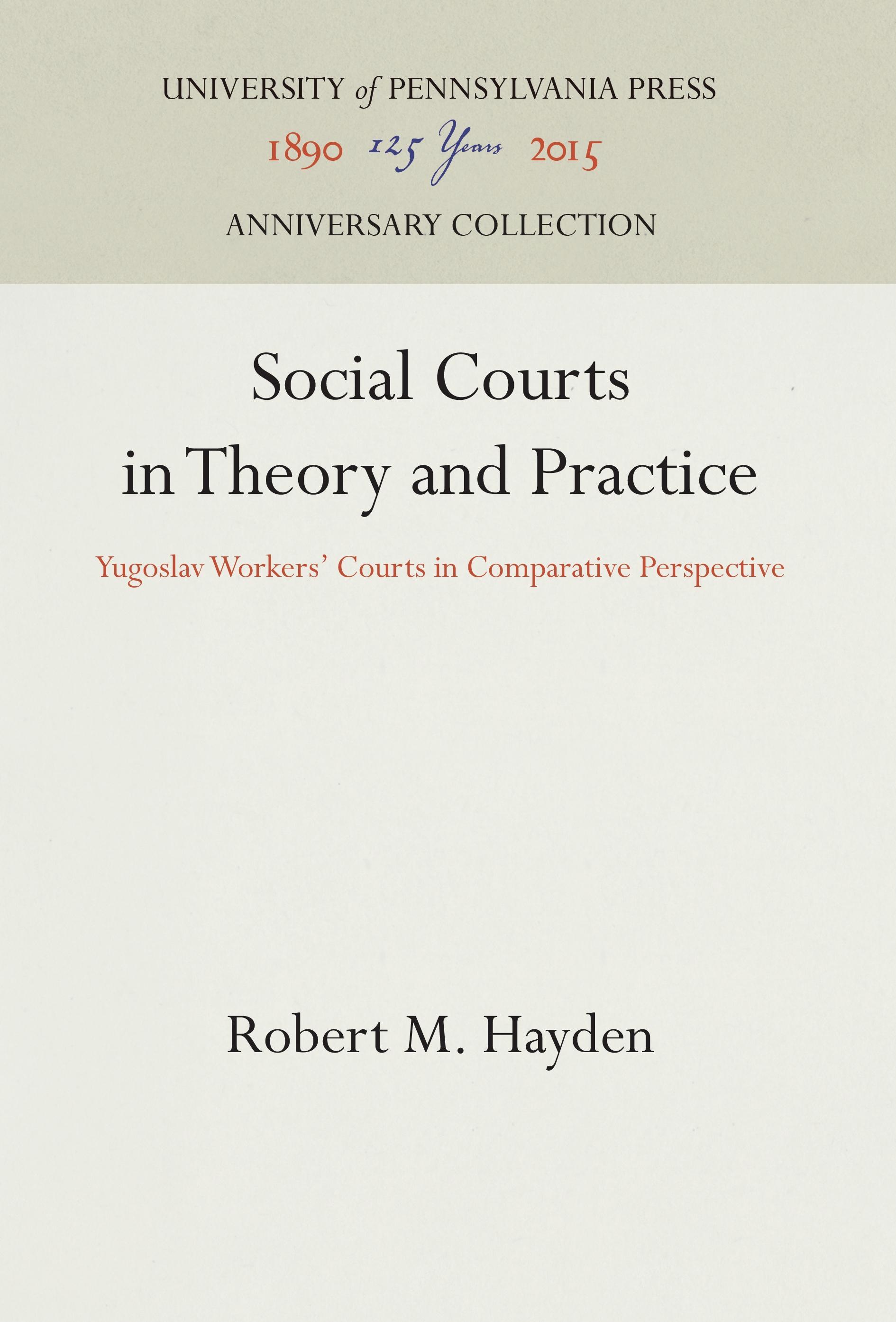 Social Courts in Theory and Practice