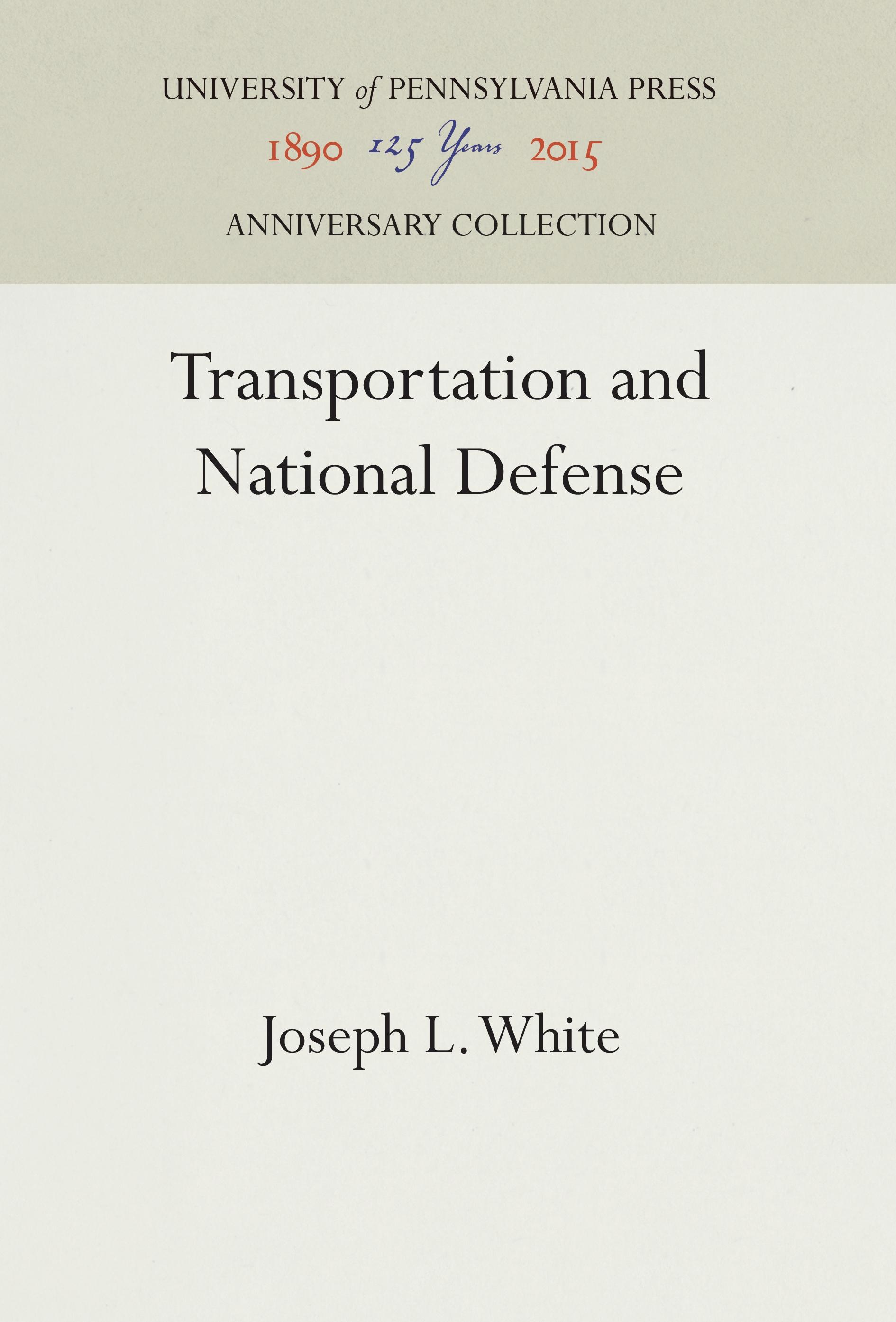 Transportation and National Defense