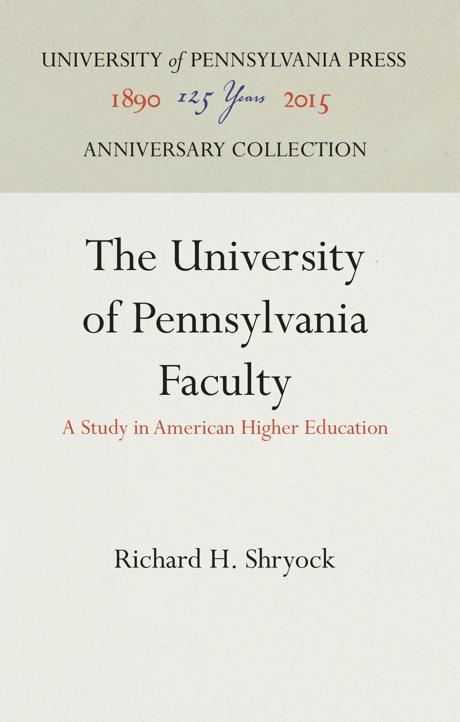 The University of Pennsylvania Faculty