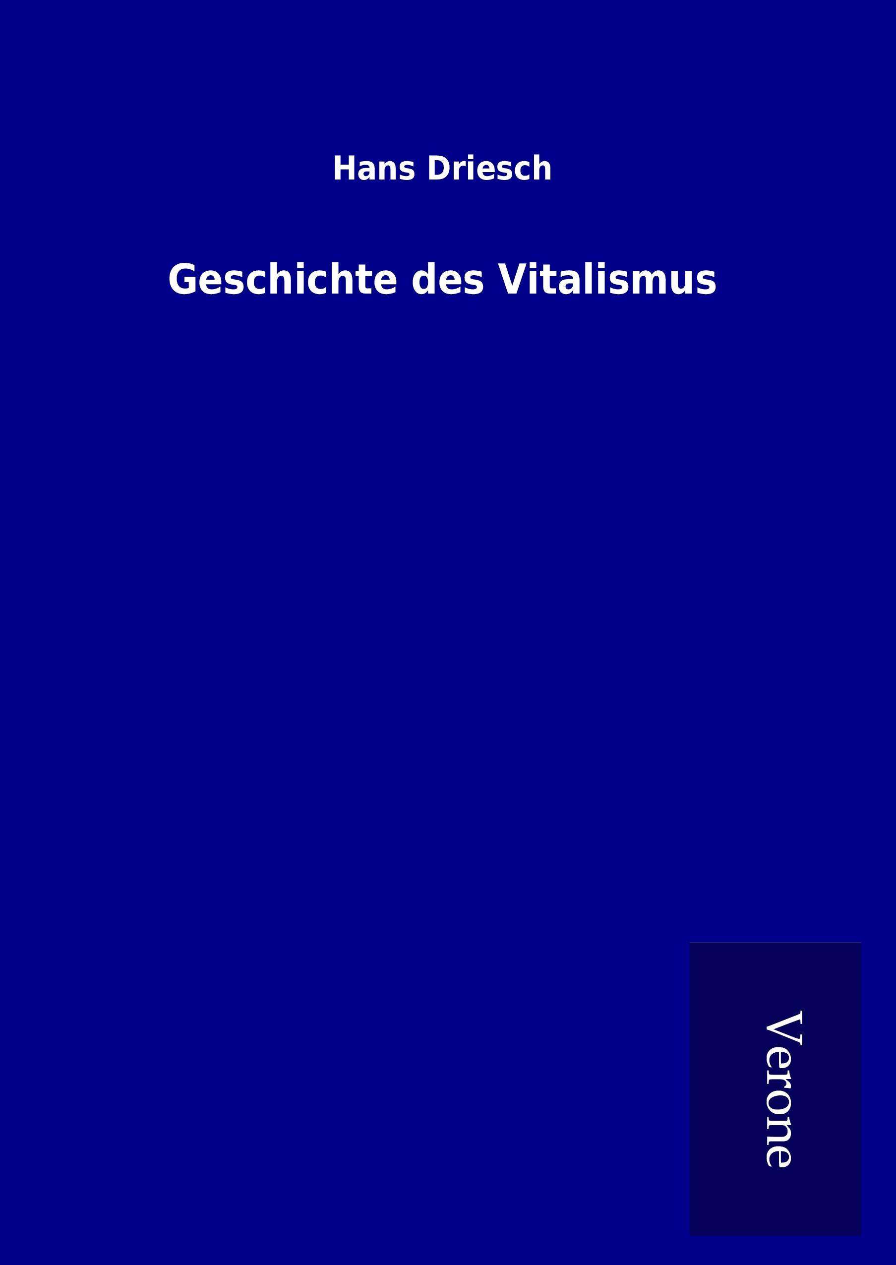 Geschichte des Vitalismus