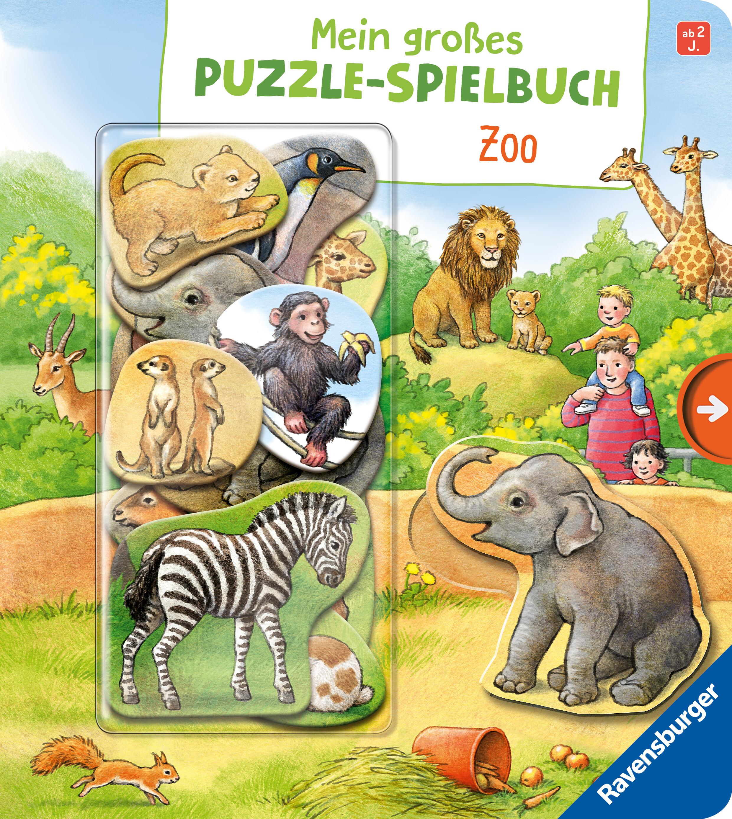 Mein großes Puzzle-Spielbuch Zoo