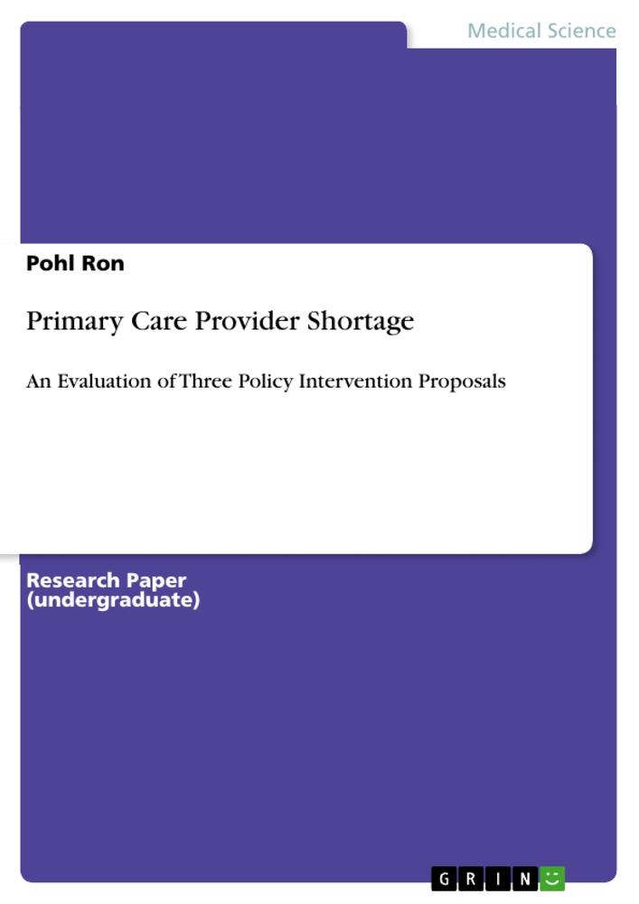 Primary Care Provider Shortage