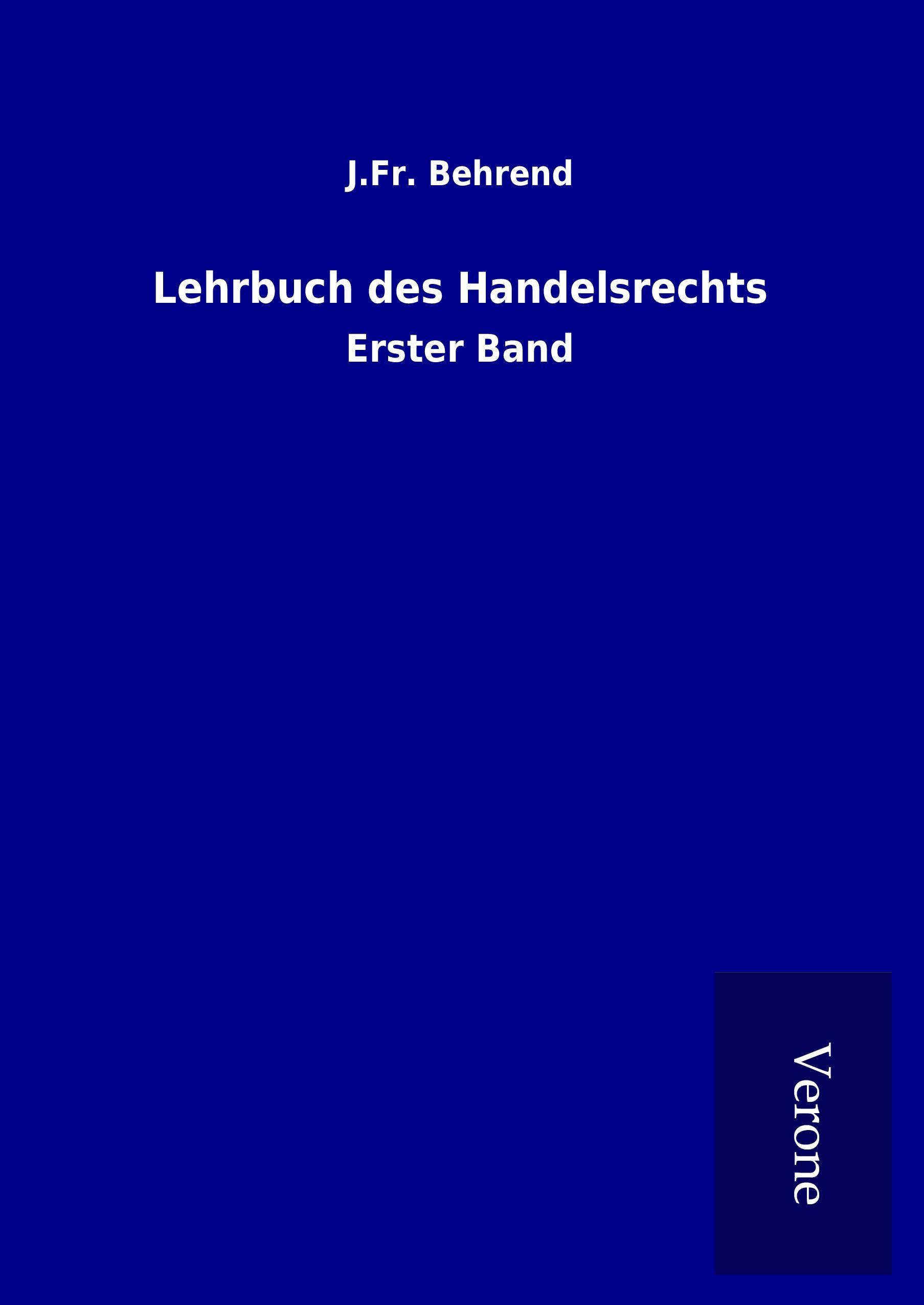 Lehrbuch des Handelsrechts