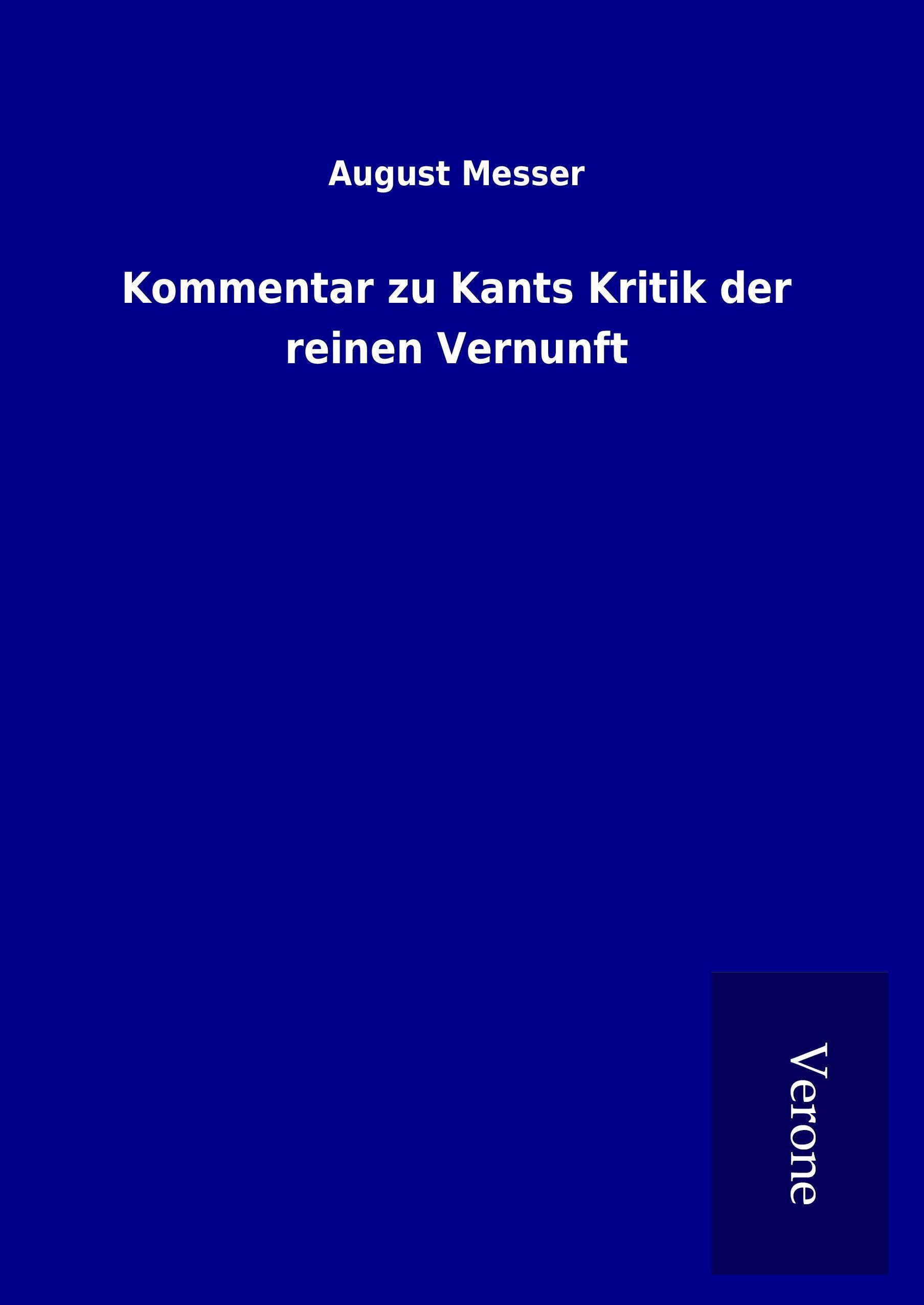 Kommentar zu Kants Kritik der reinen Vernunft