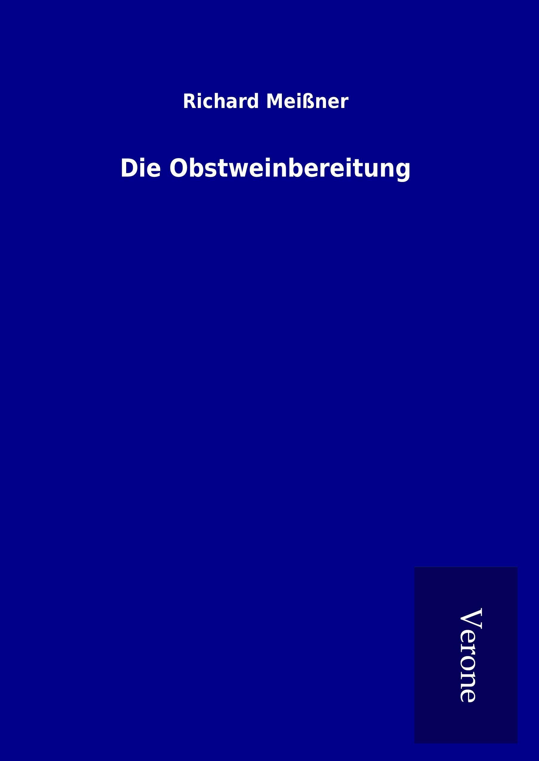 Die Obstweinbereitung