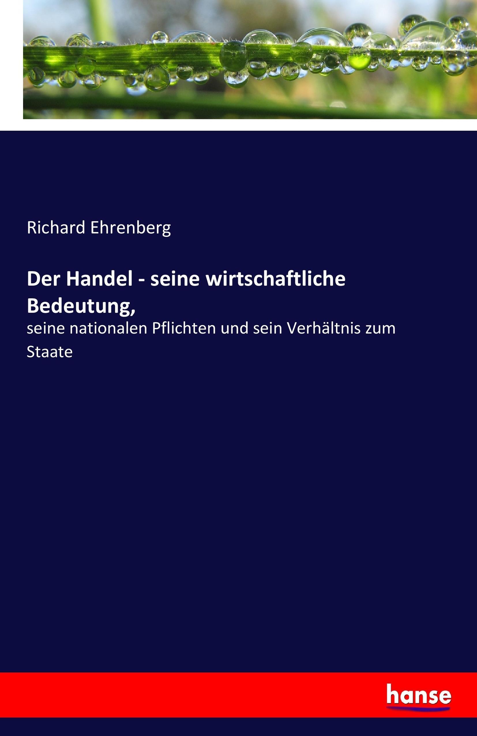 Der Handel - seine wirtschaftliche Bedeutung,