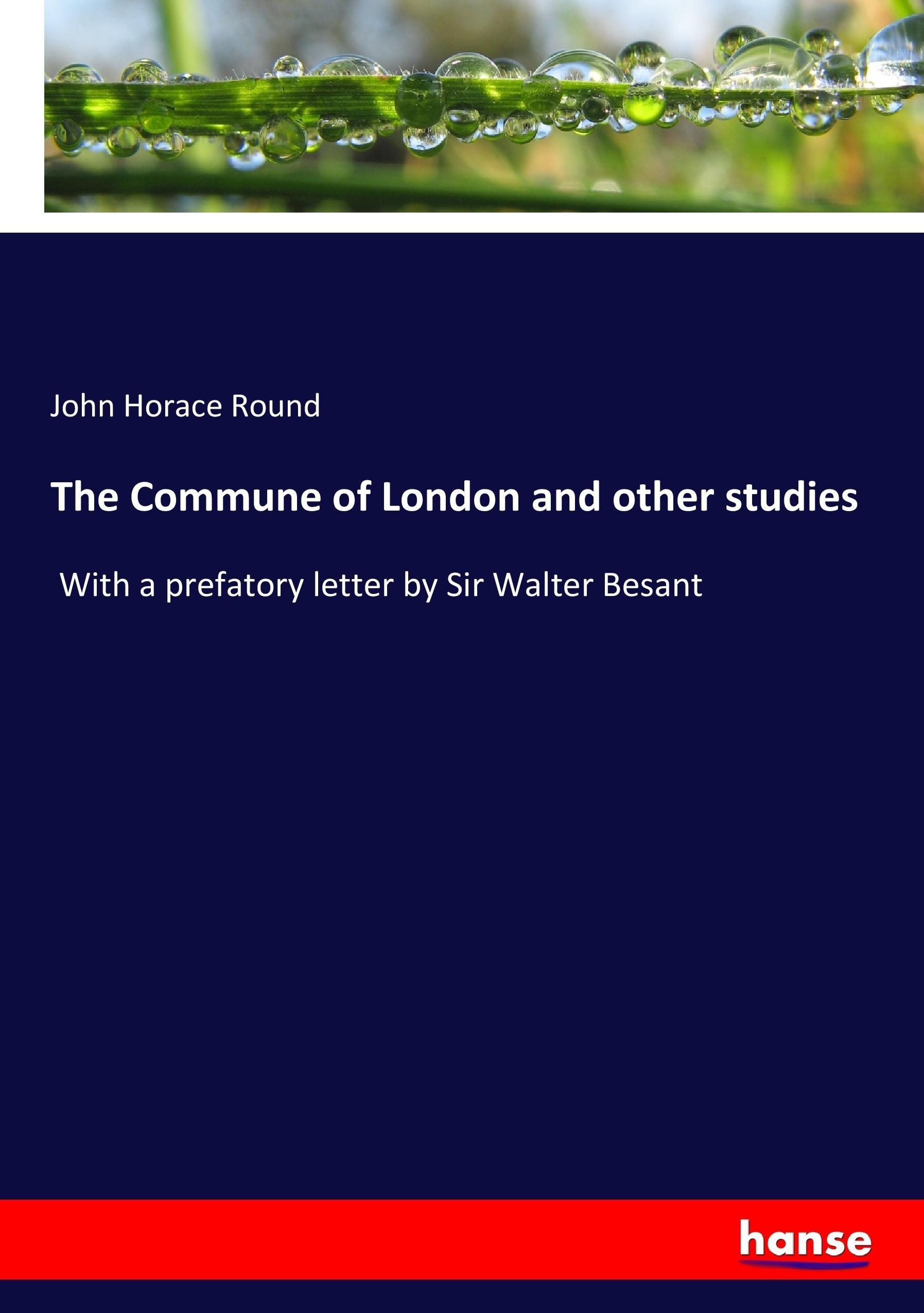 The Commune of London and other studies