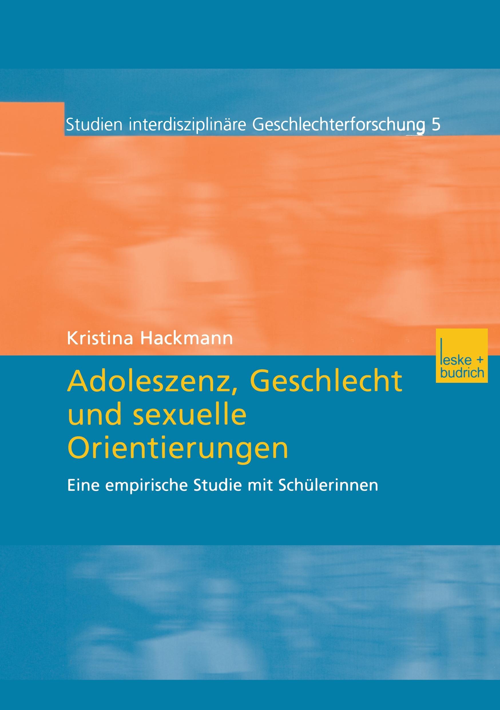 Adoleszenz, Geschlecht und sexuelle Orientierungen