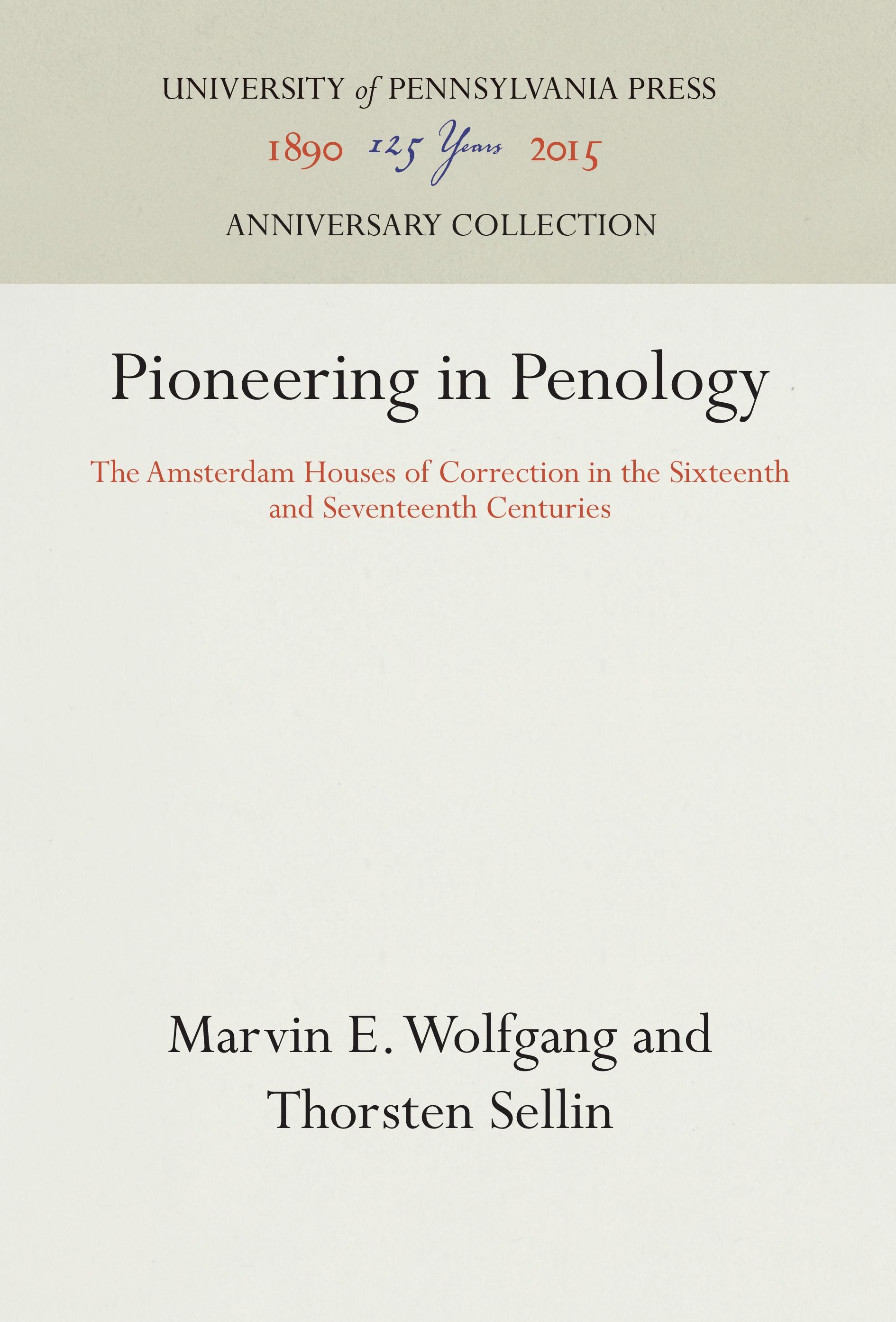 Pioneering in Penology