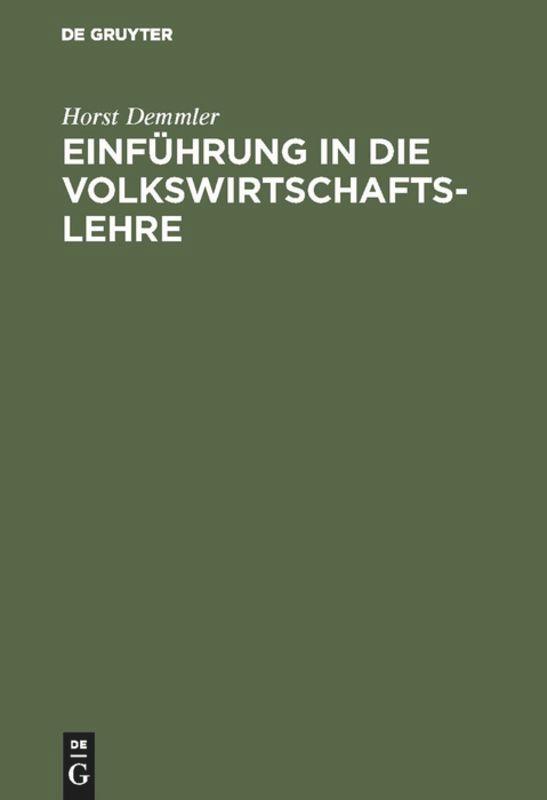 Einführung in die Volkswirtschaftslehre