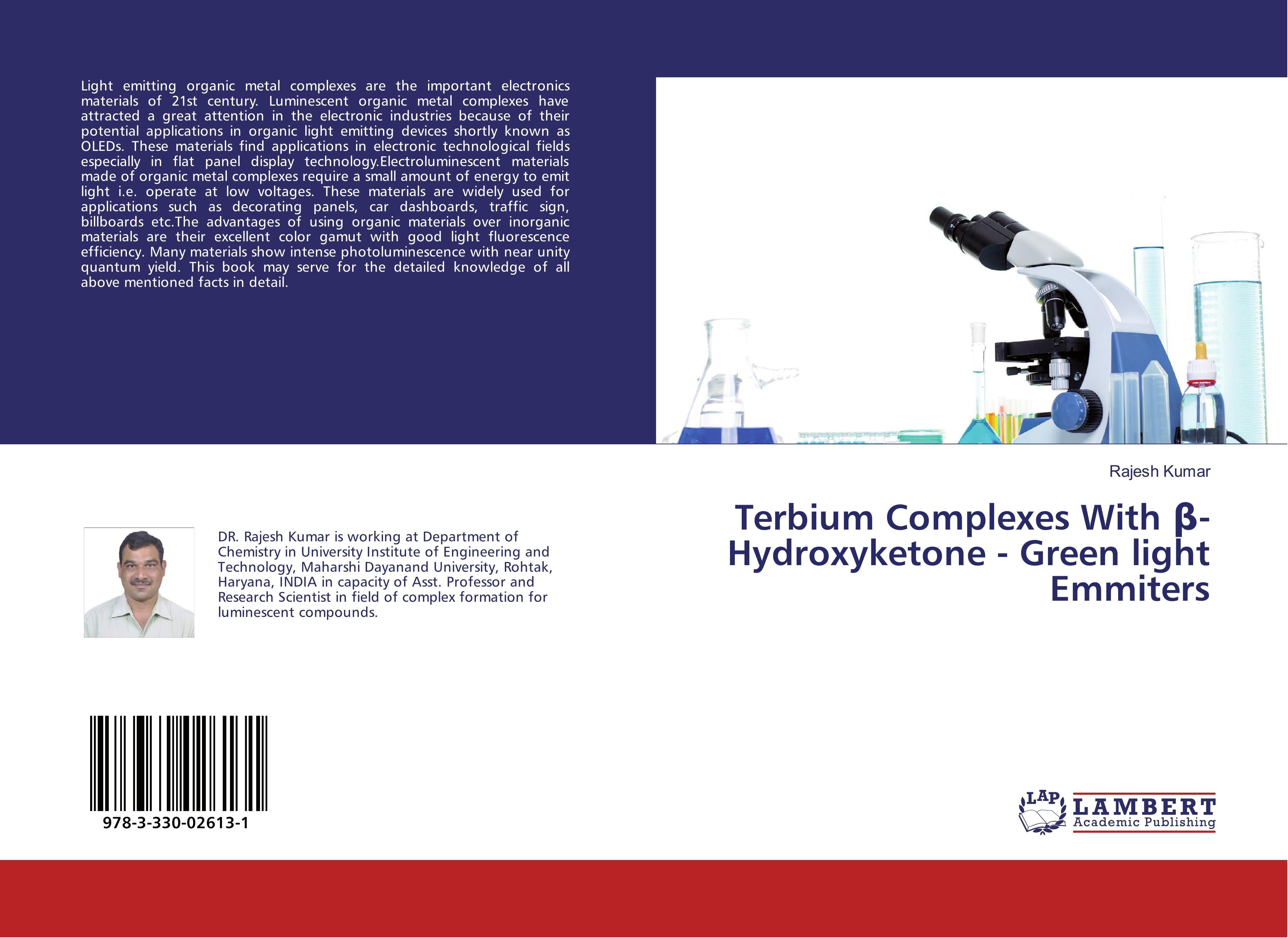 Terbium Complexes With ¿- Hydroxyketone - Green light Emmiters