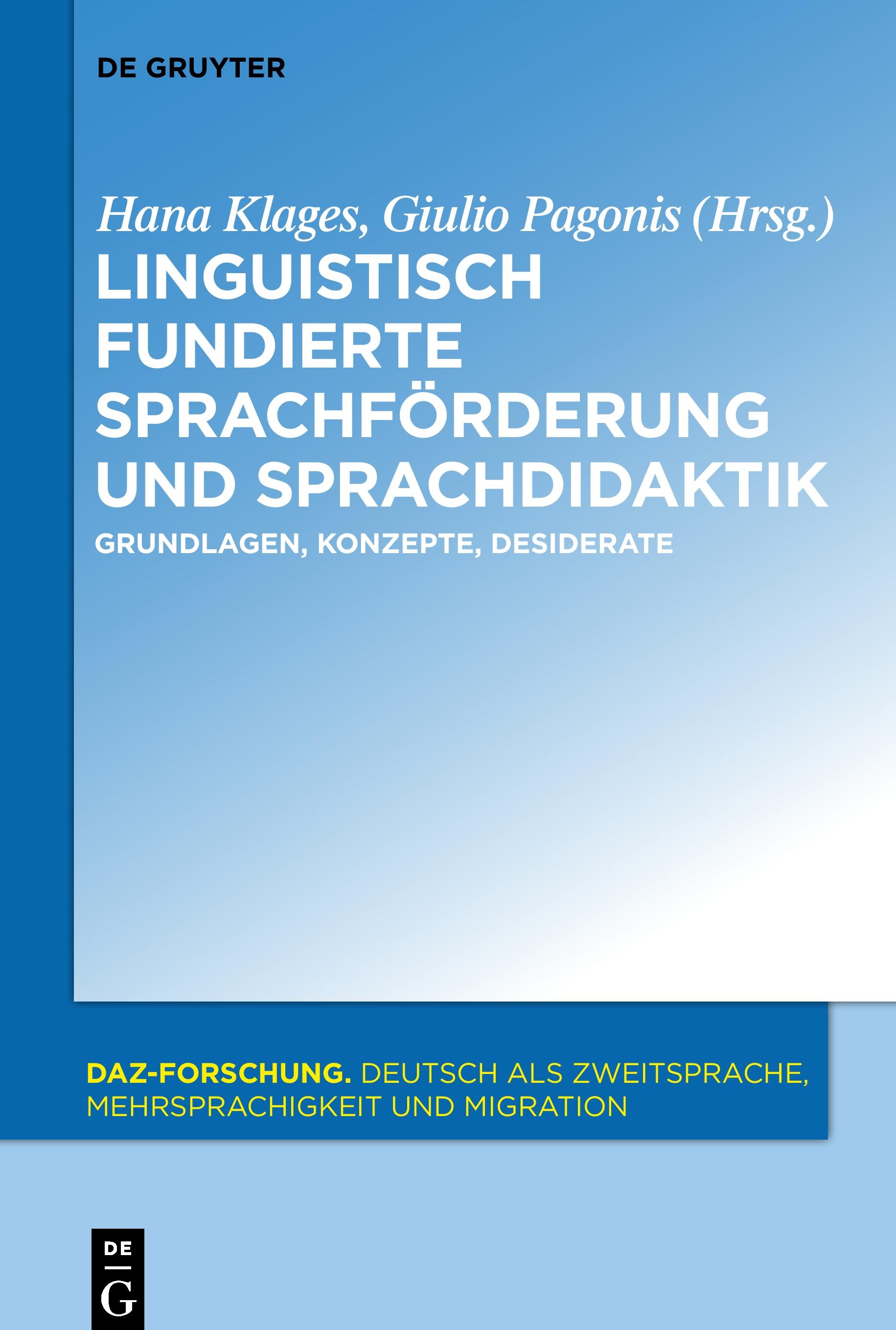 Linguistisch fundierte Sprachförderung und Sprachdidaktik