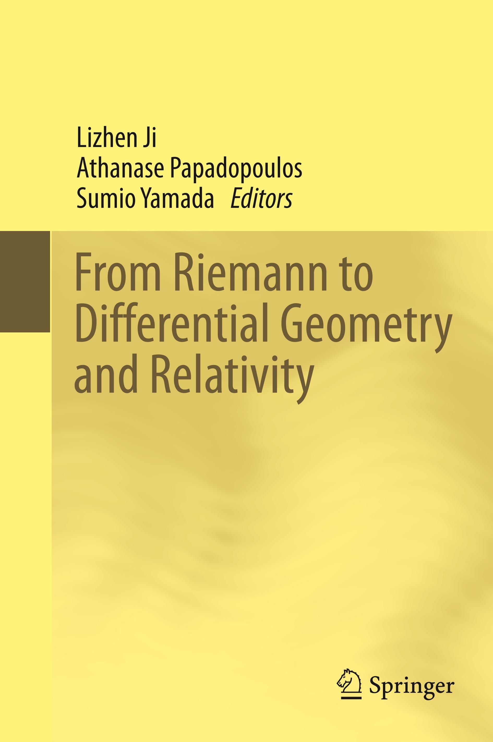 From Riemann to Differential Geometry and Relativity