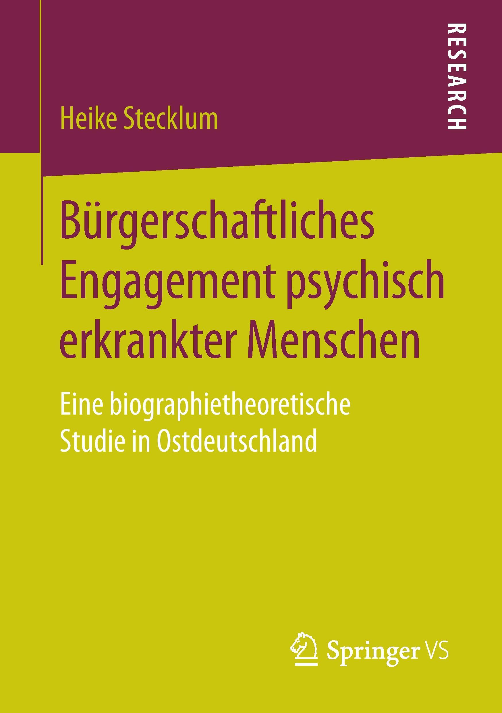 Bürgerschaftliches Engagement psychisch erkrankter Menschen