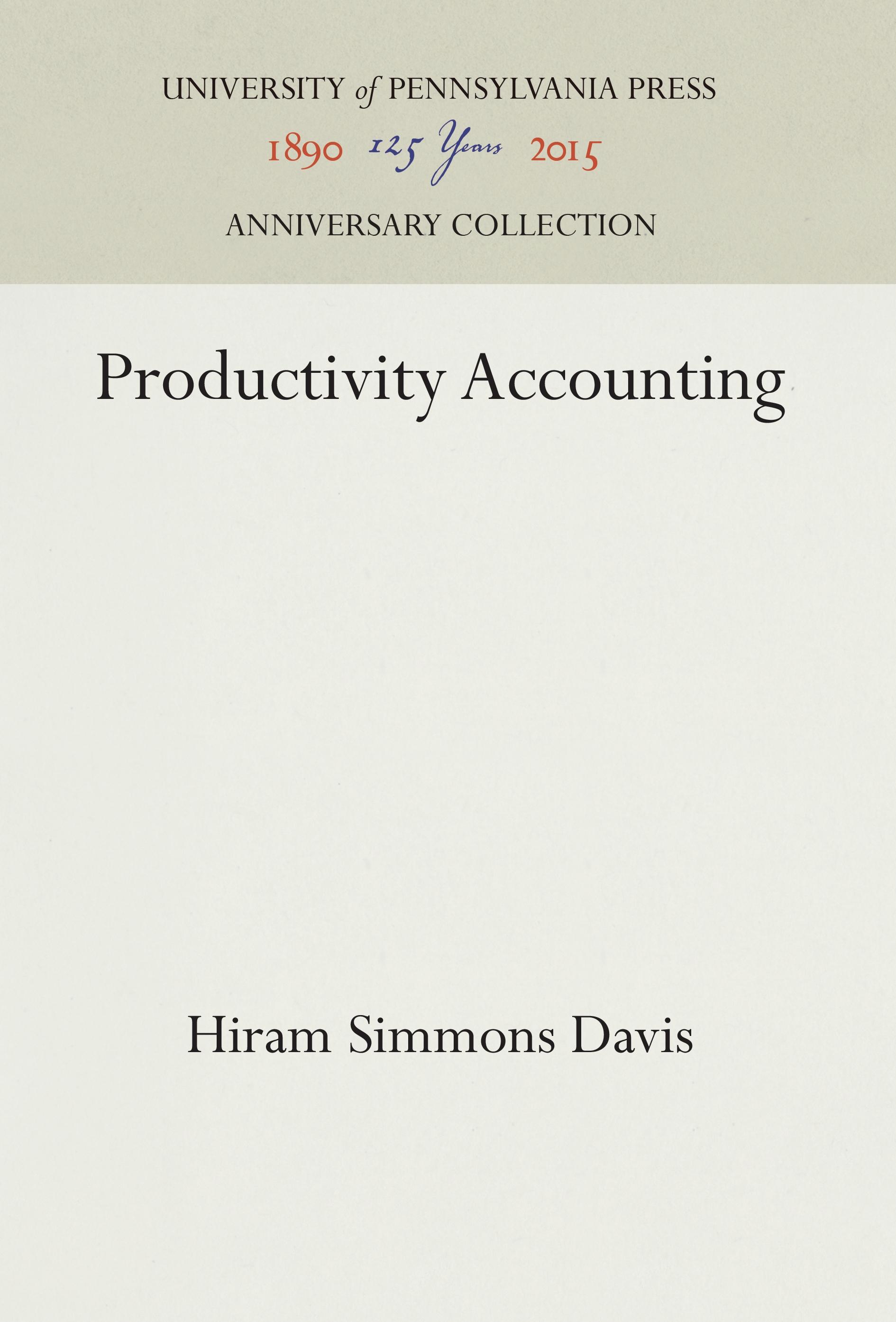 Productivity Accounting