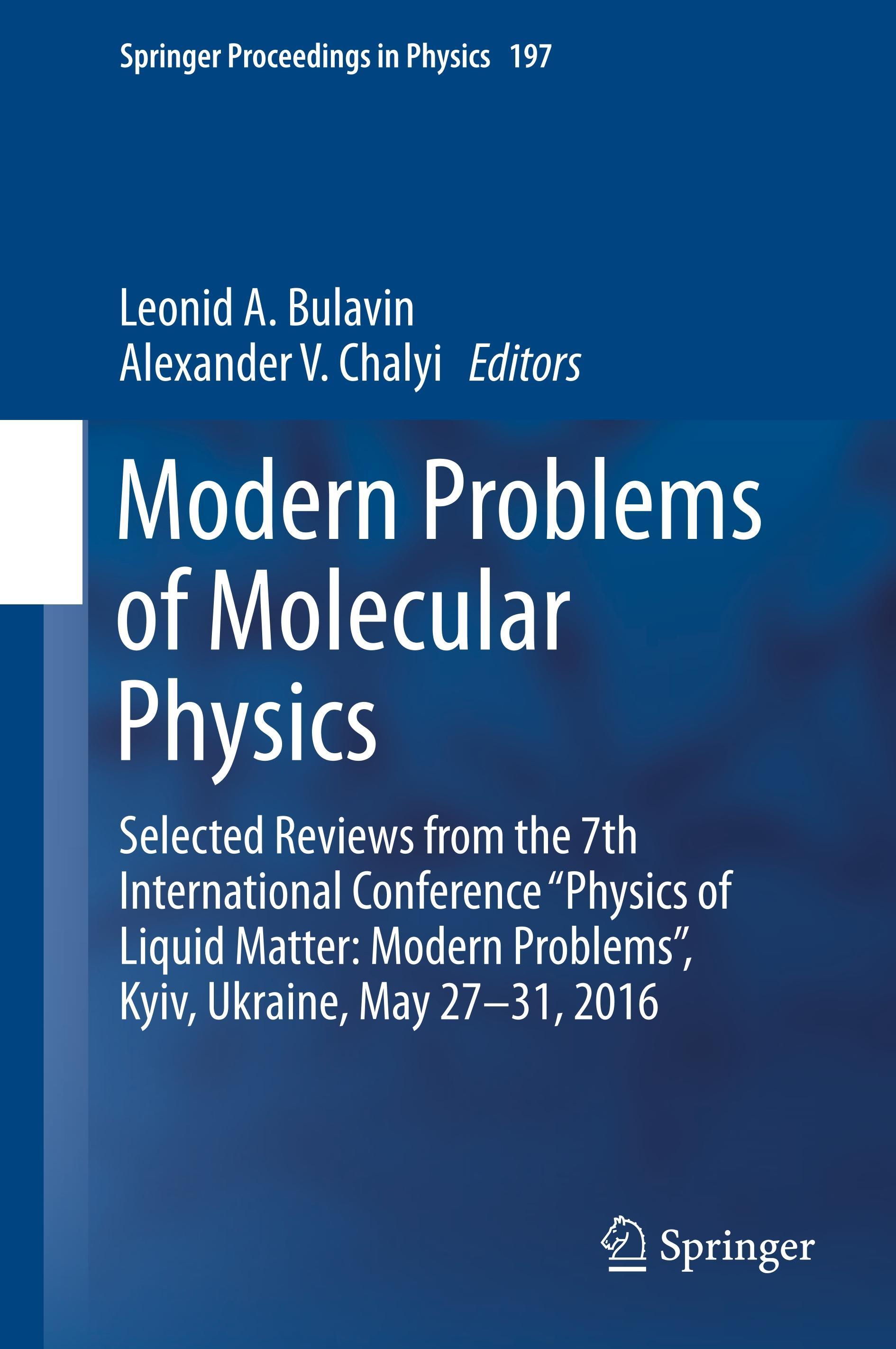 Modern Problems of Molecular Physics