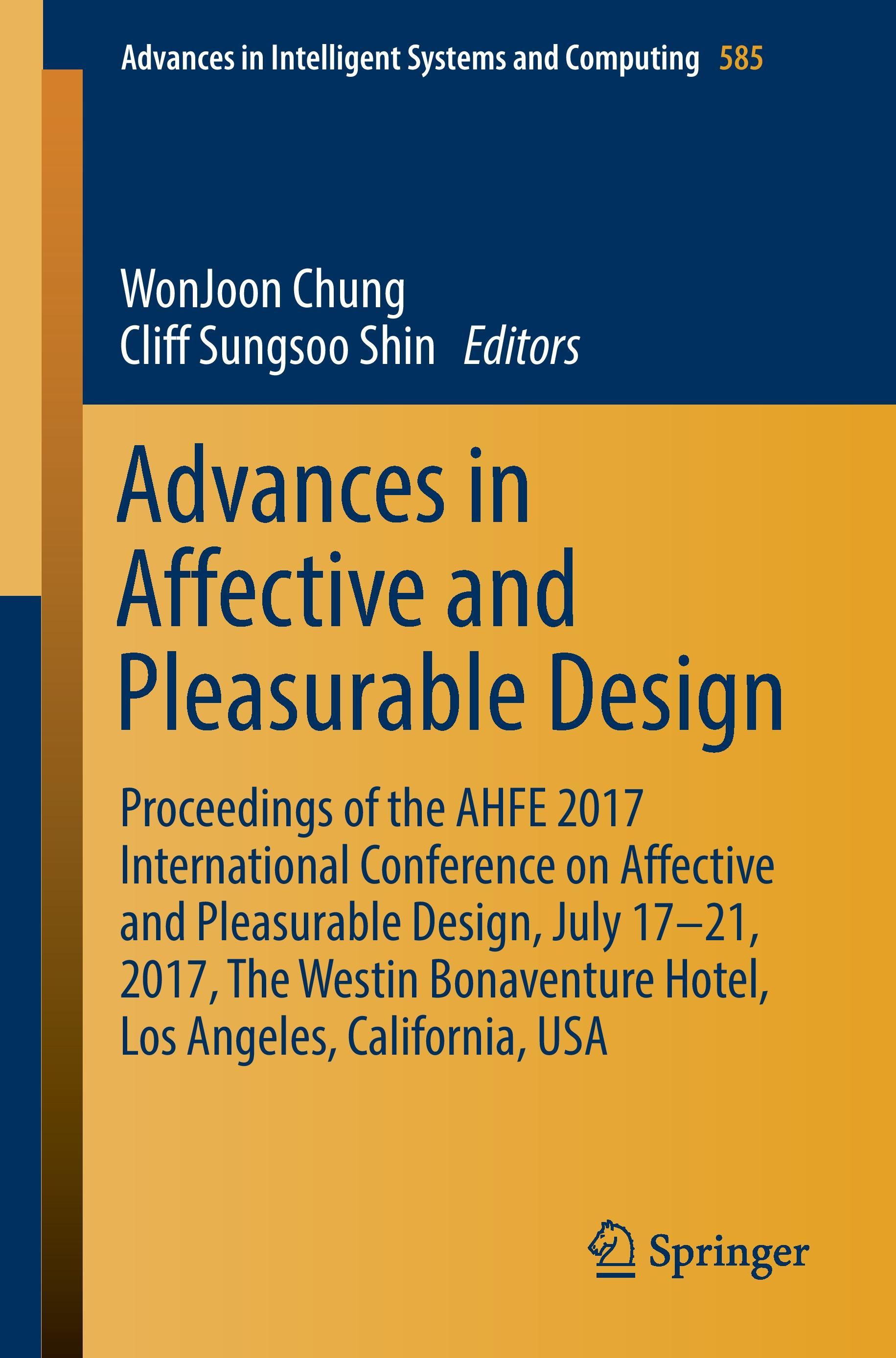 Advances in Affective and Pleasurable Design