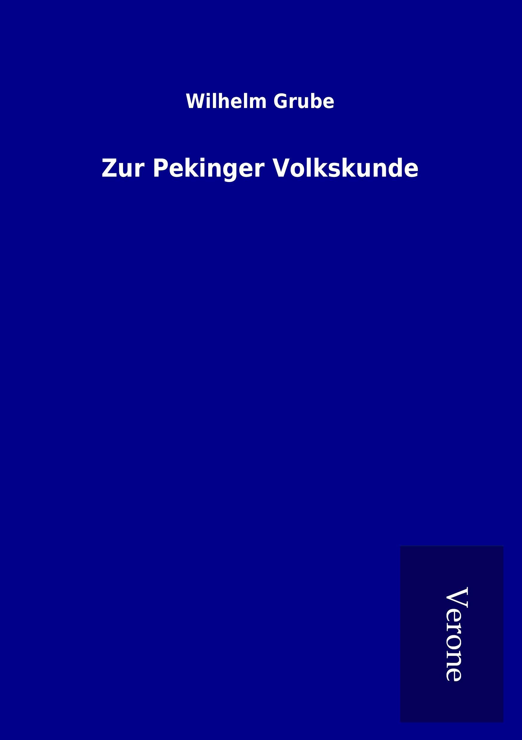 Zur Pekinger Volkskunde