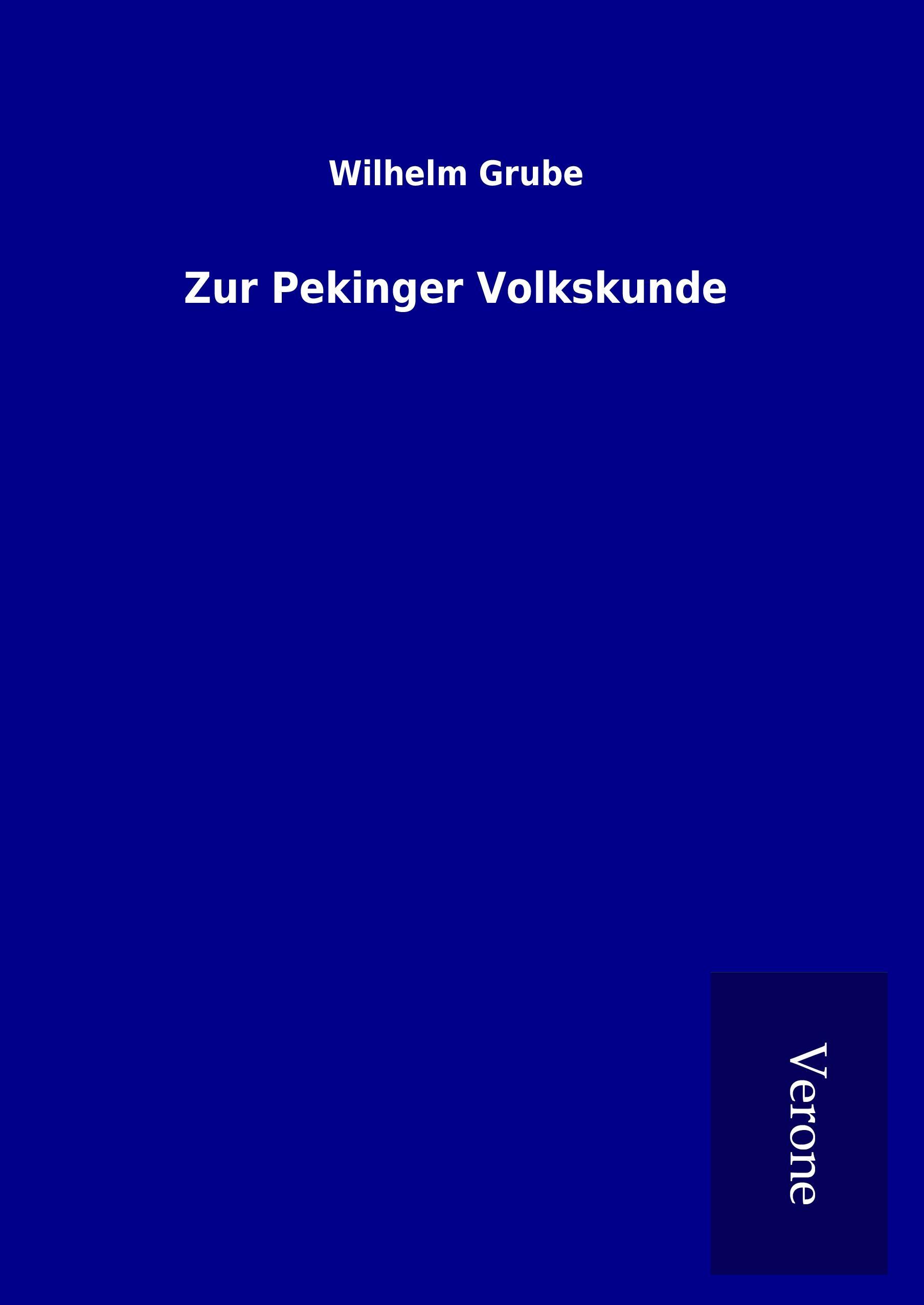 Zur Pekinger Volkskunde