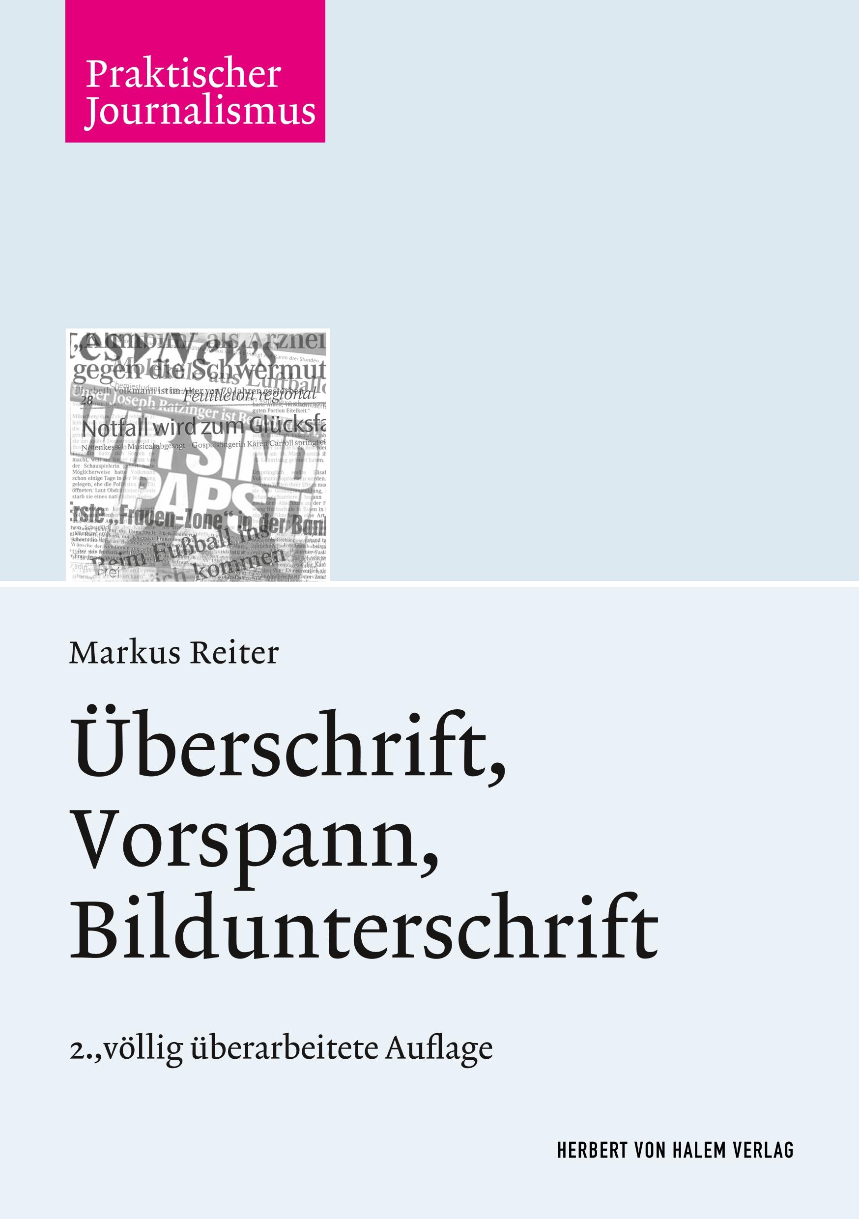 Überschrift, Vorspann, Bildunterschrift