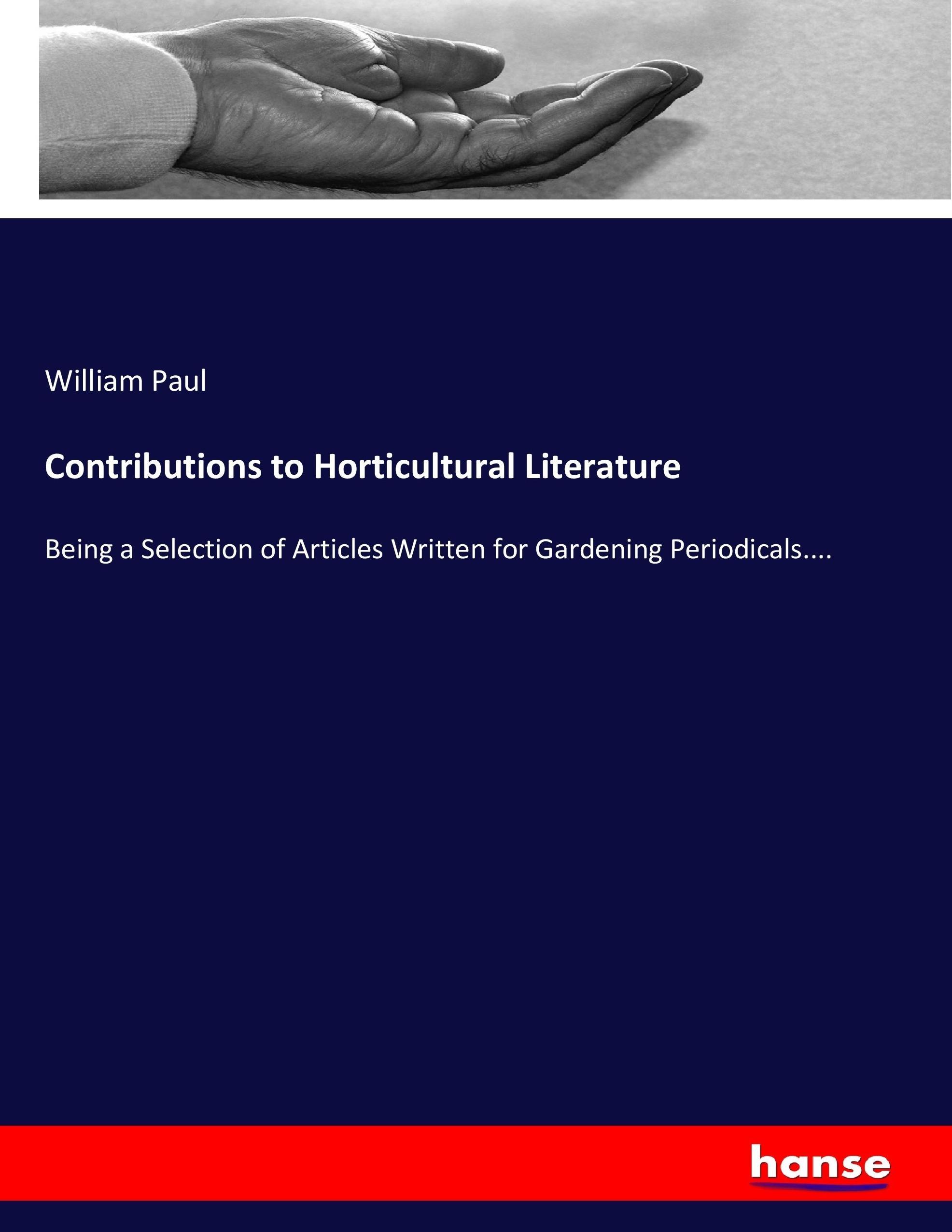 Contributions to Horticultural Literature