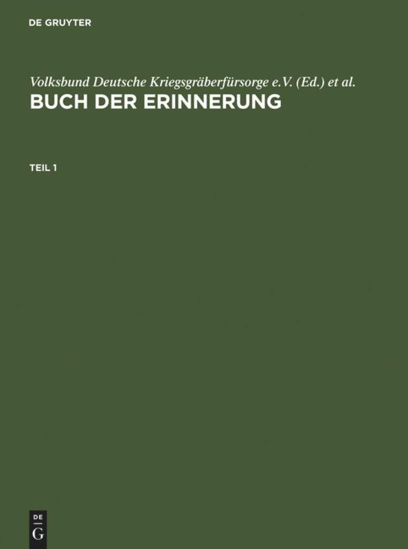 Buch der Erinnerung