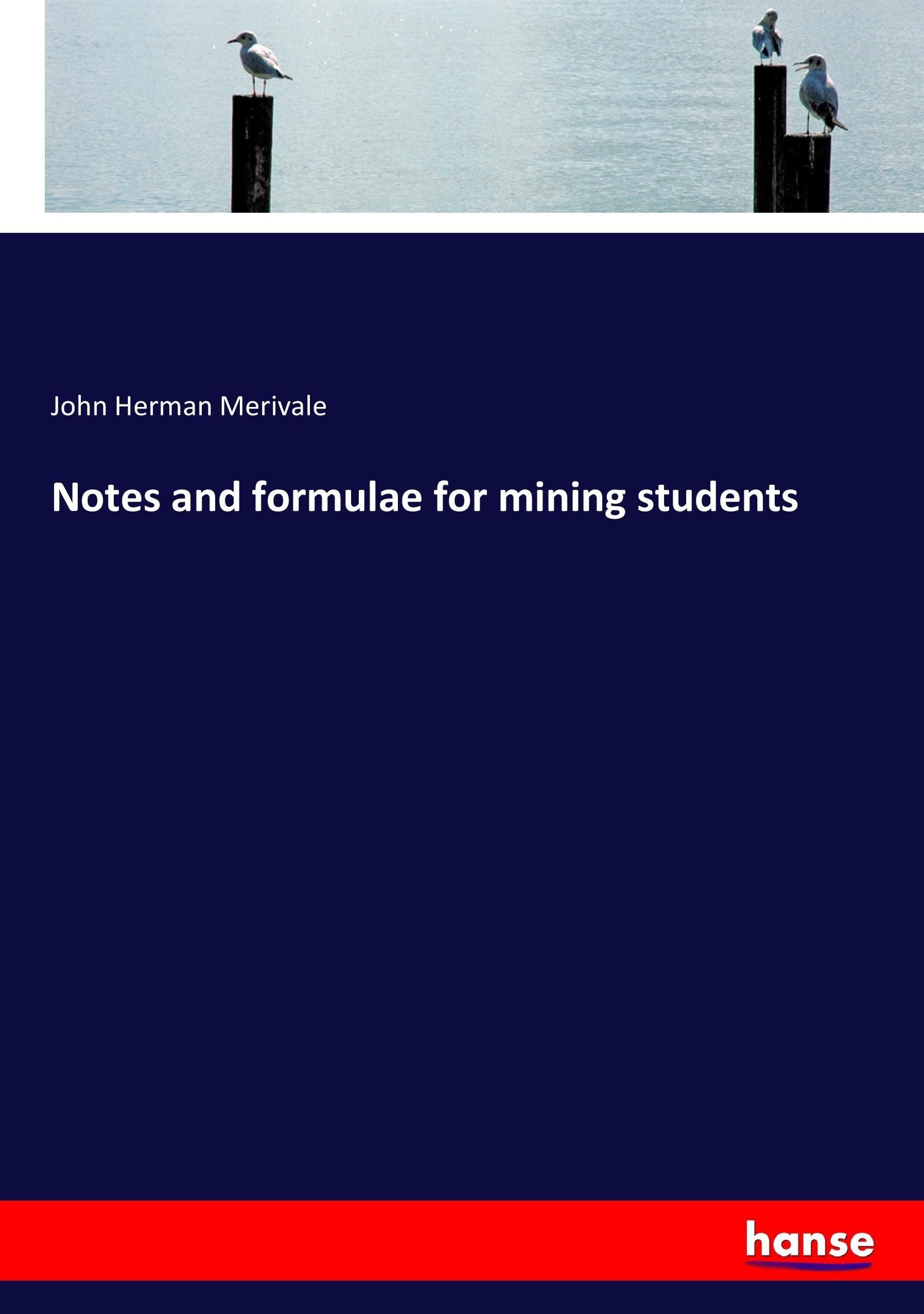 Notes and formulae for mining students