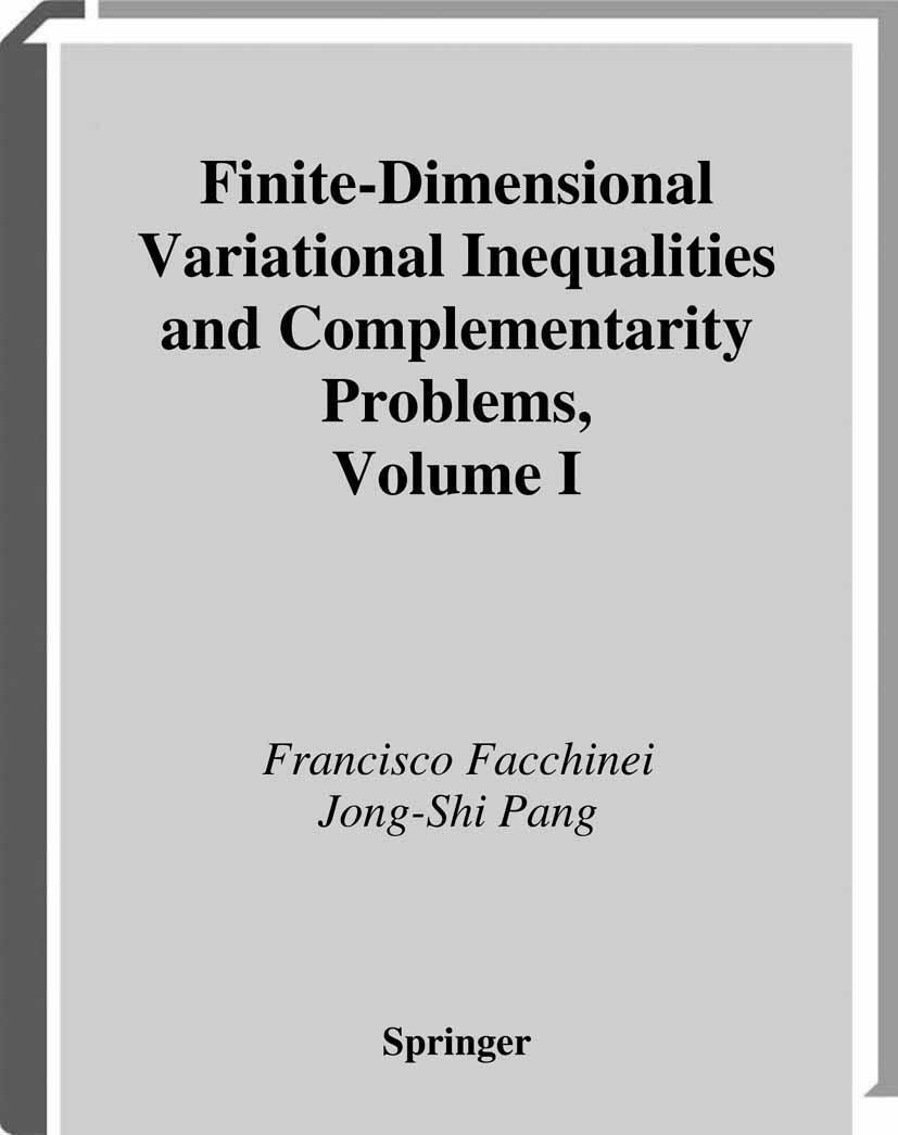 Finite-Dimensional Variational Inequalities and Complementarity Problems