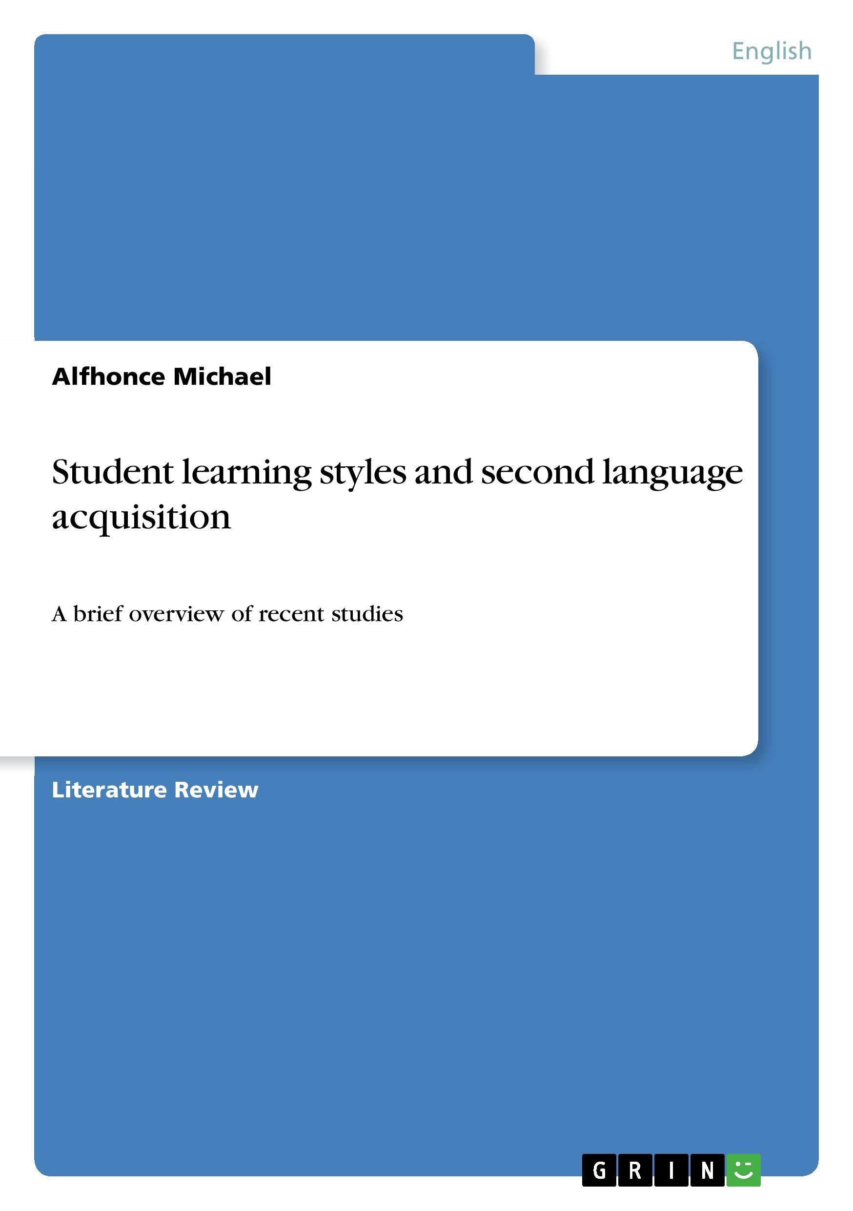 Student learning styles and second language acquisition