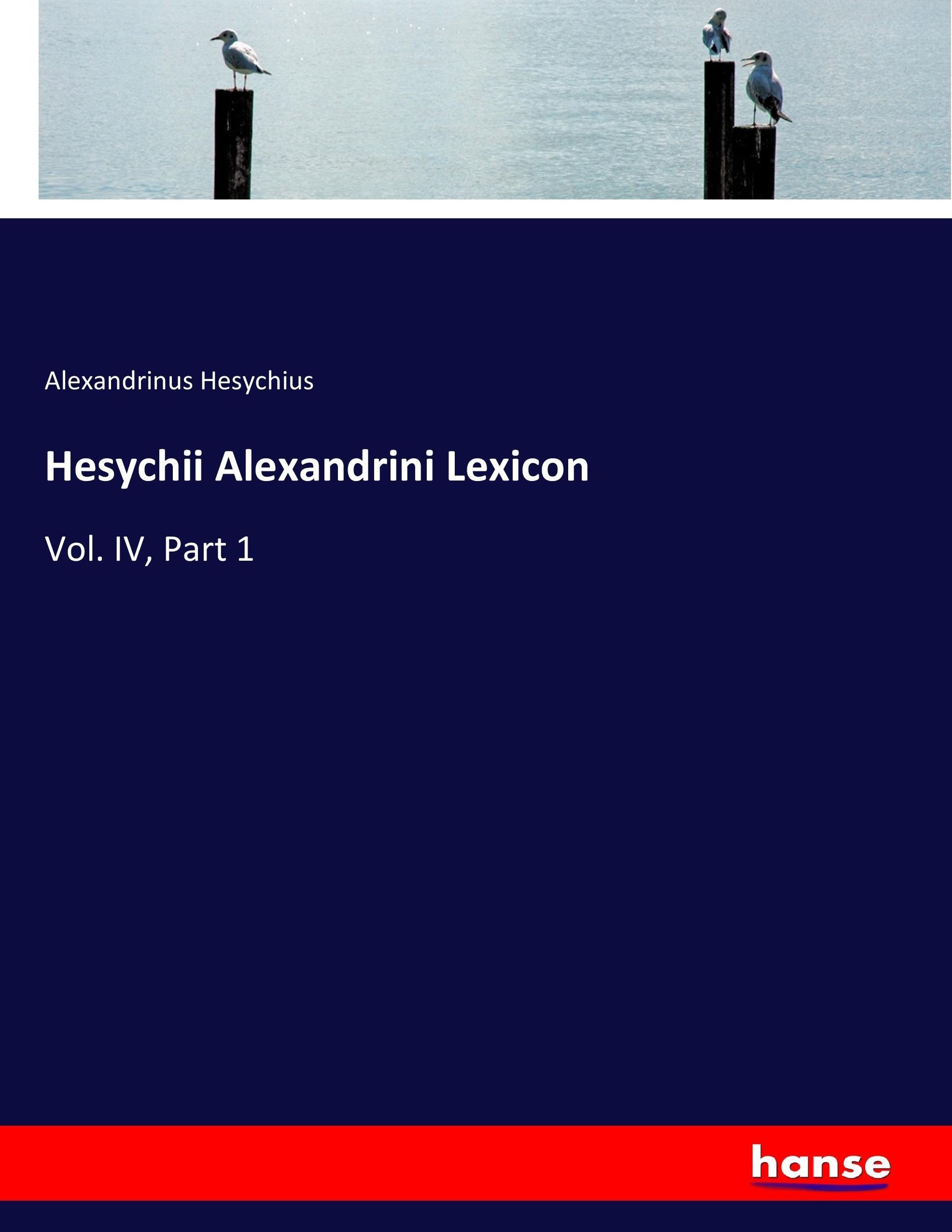 Hesychii Alexandrini Lexicon