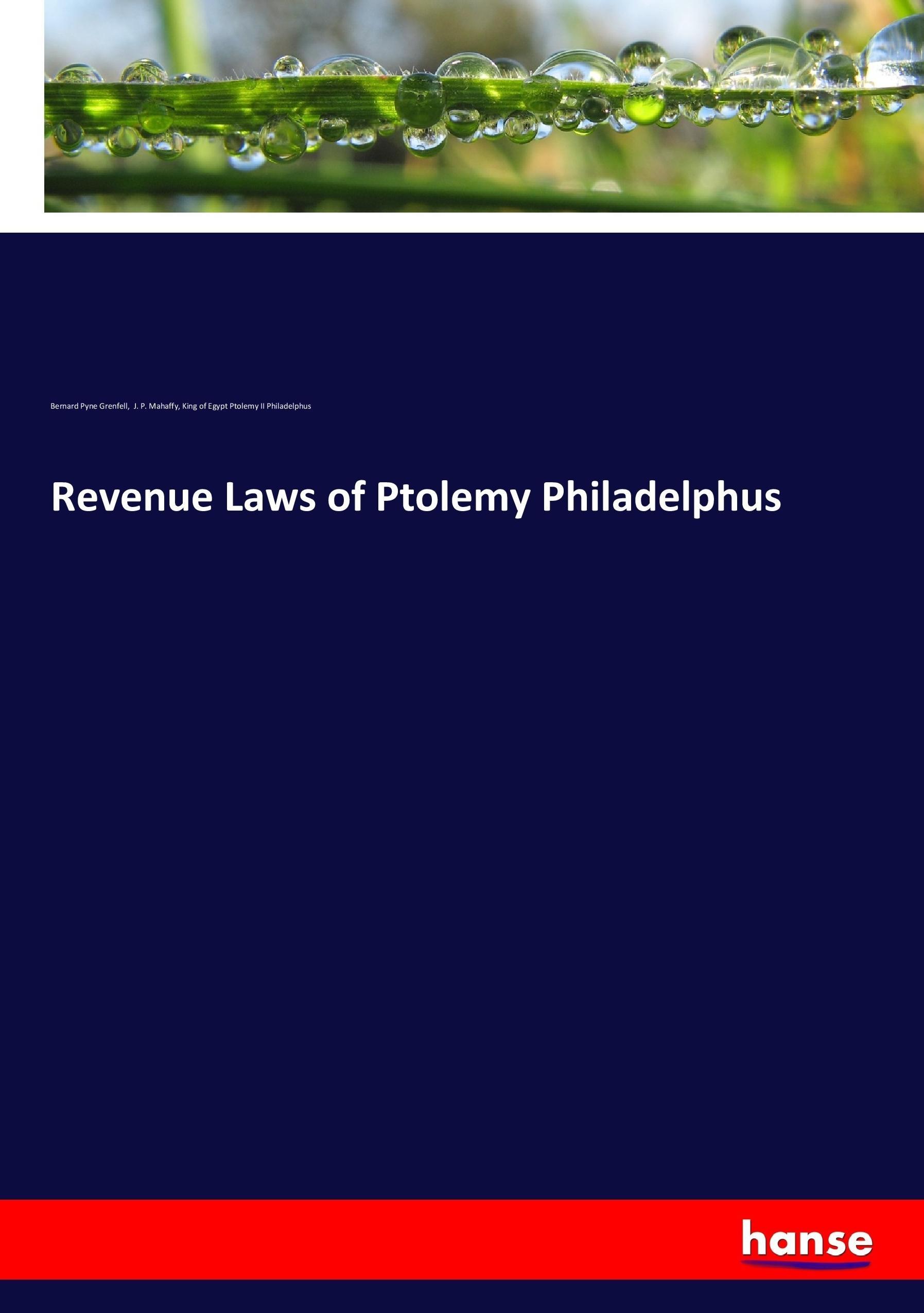 Revenue Laws of Ptolemy Philadelphus