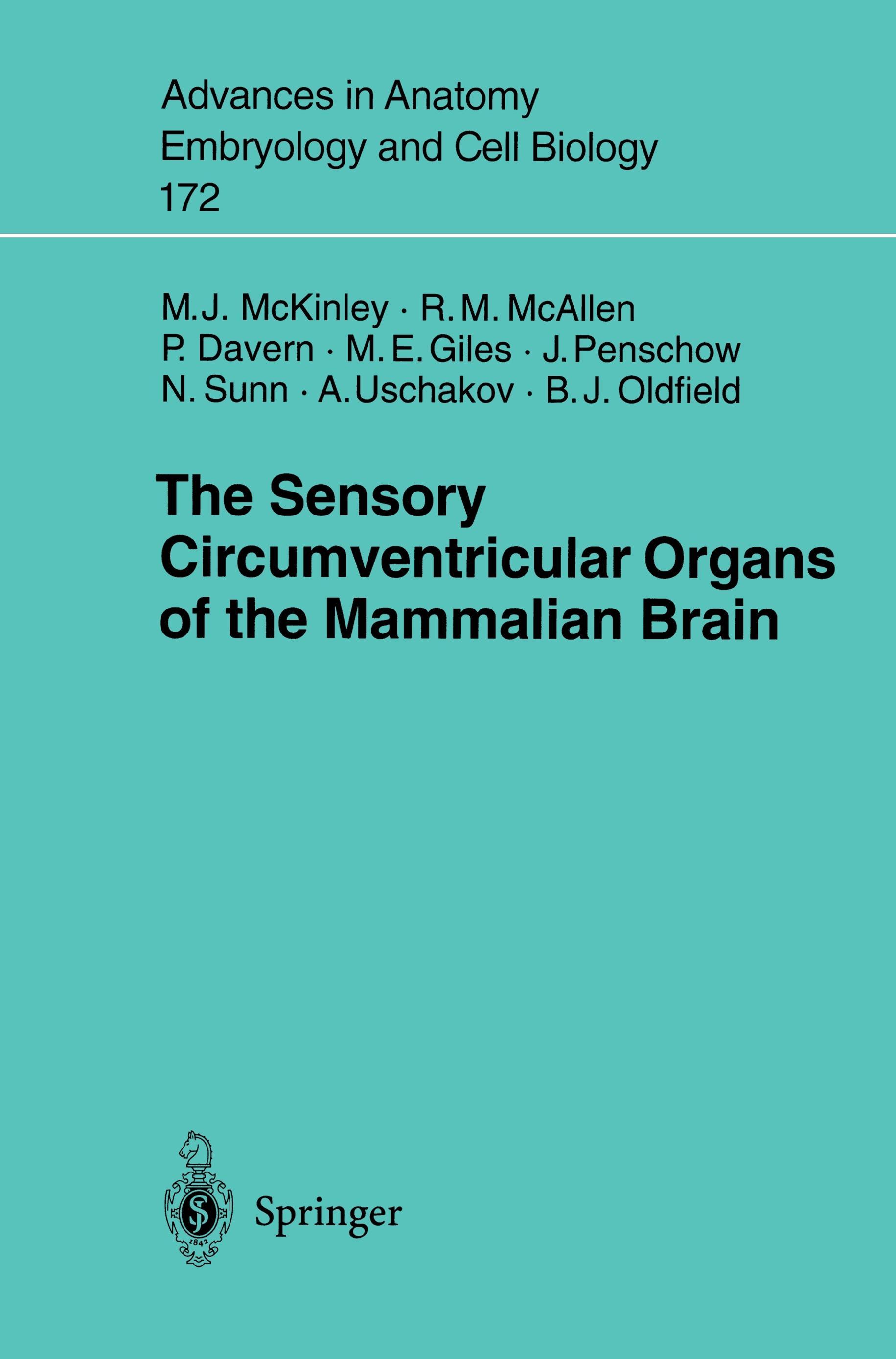 The Sensory Circumventricular Organs of the Mammalian Brain