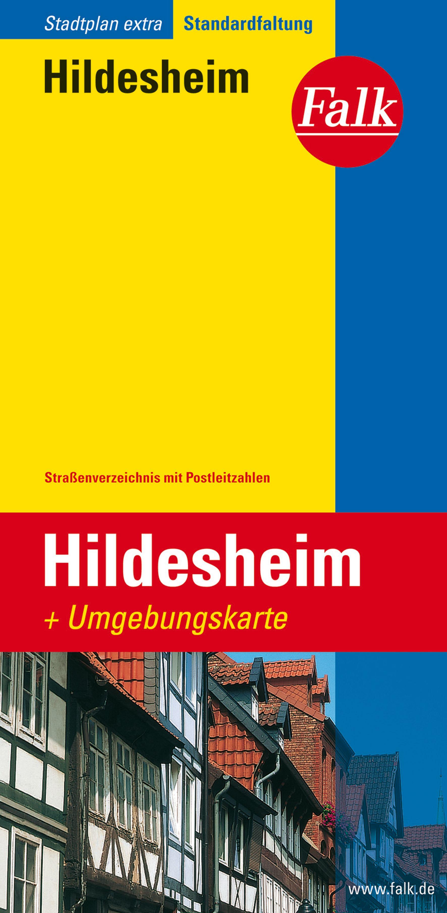 Falk Stadtplan Extra Standardfaltung Hildesheim 1:17 500