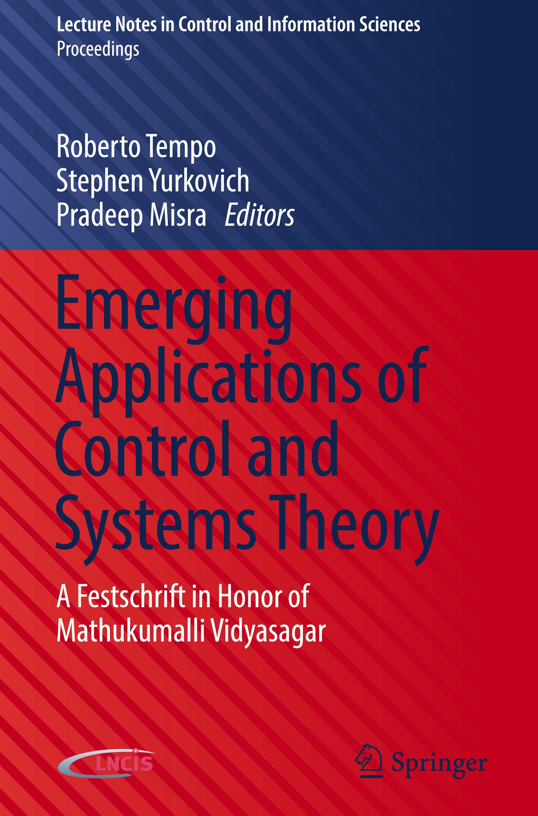 Emerging Applications of Control and Systems Theory