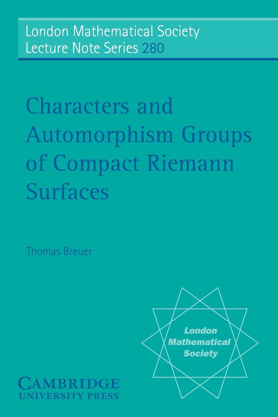 Characters and Automorphism Groups of Compact Riemann Surfaces