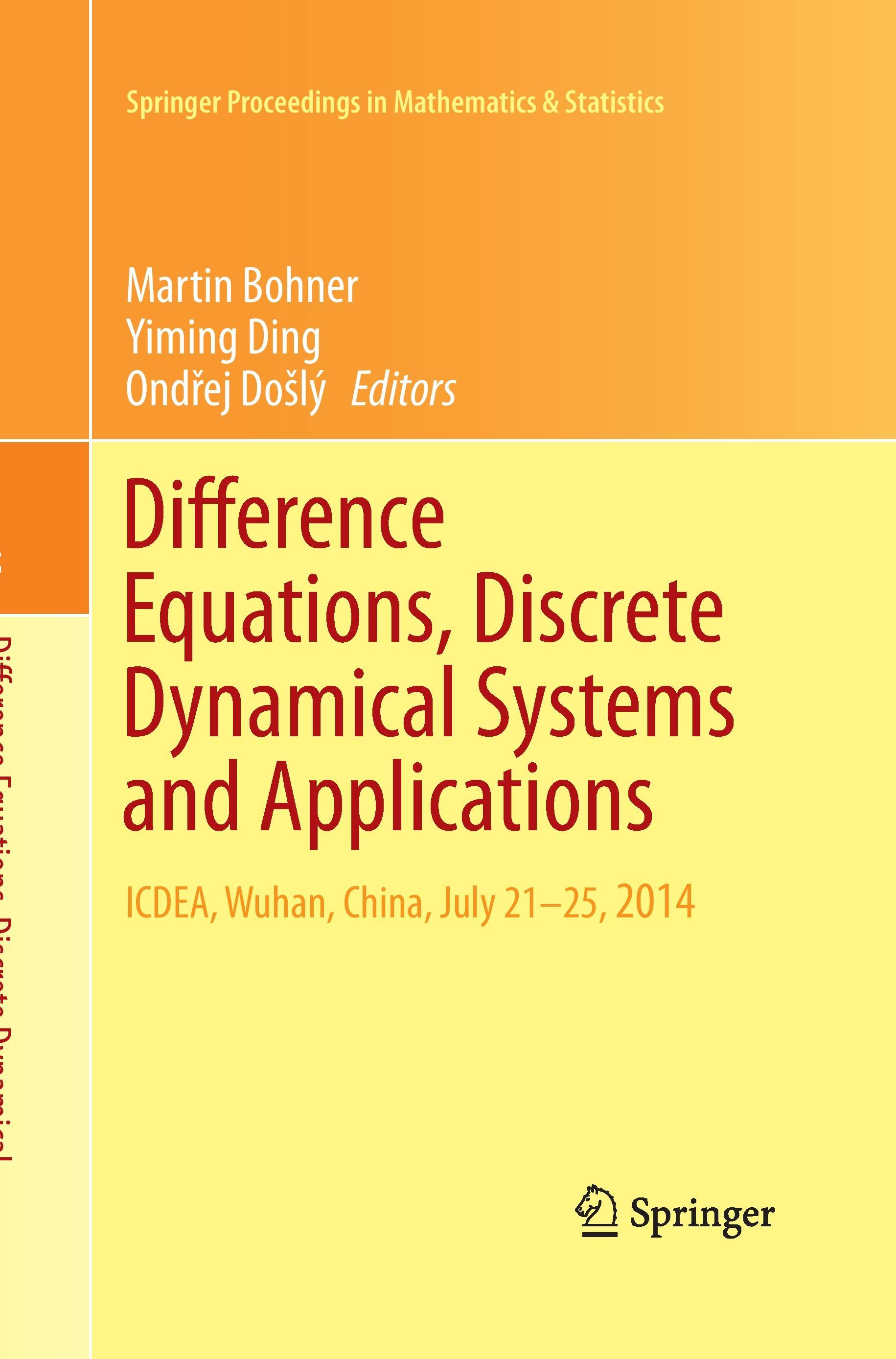 Difference Equations, Discrete Dynamical Systems and Applications