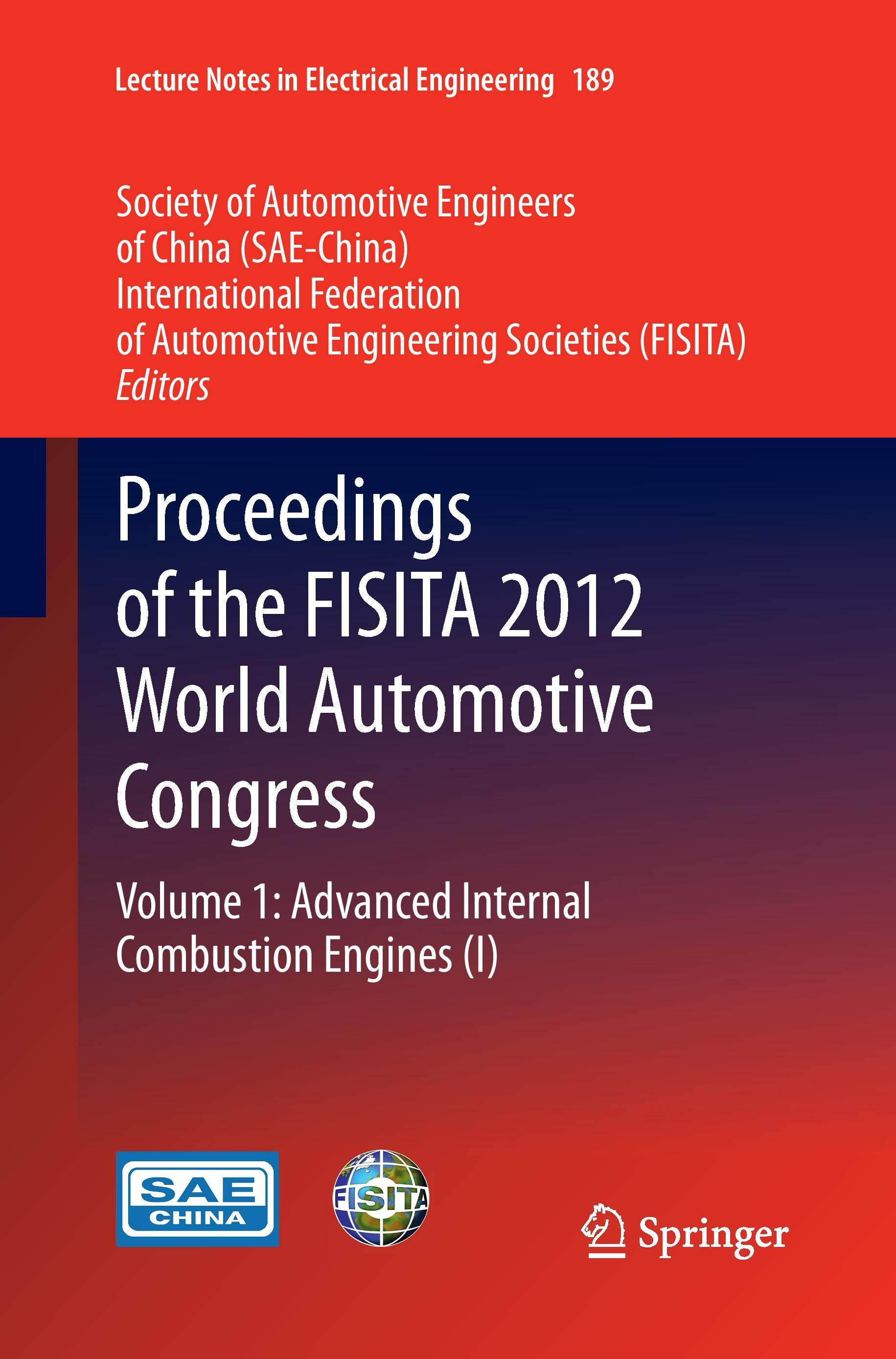 Proceedings of the FISITA 2012 World Automotive Congress