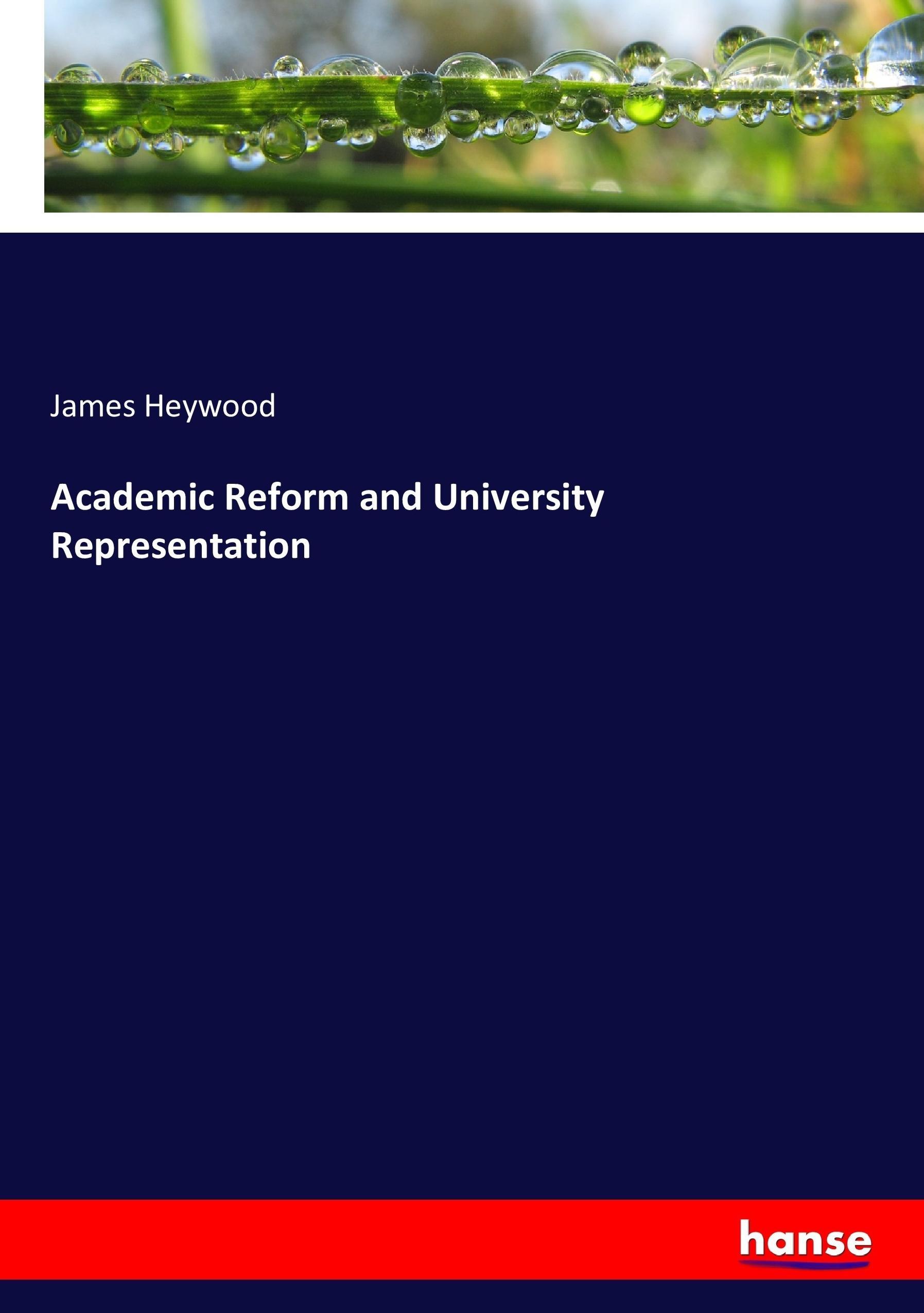 Academic Reform and University Representation