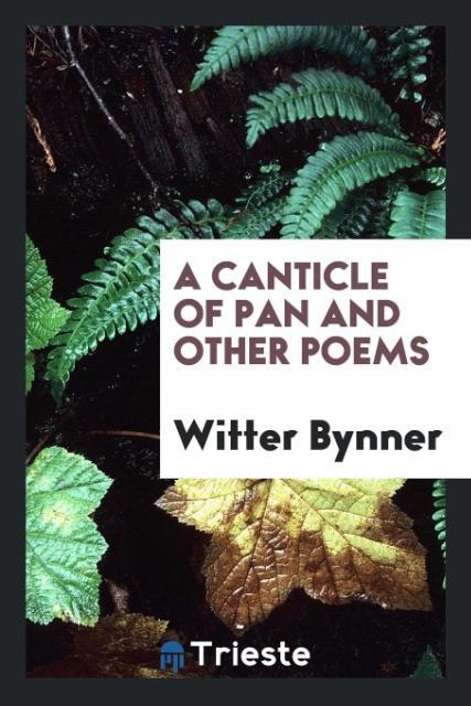 A canticle of pan and other poems