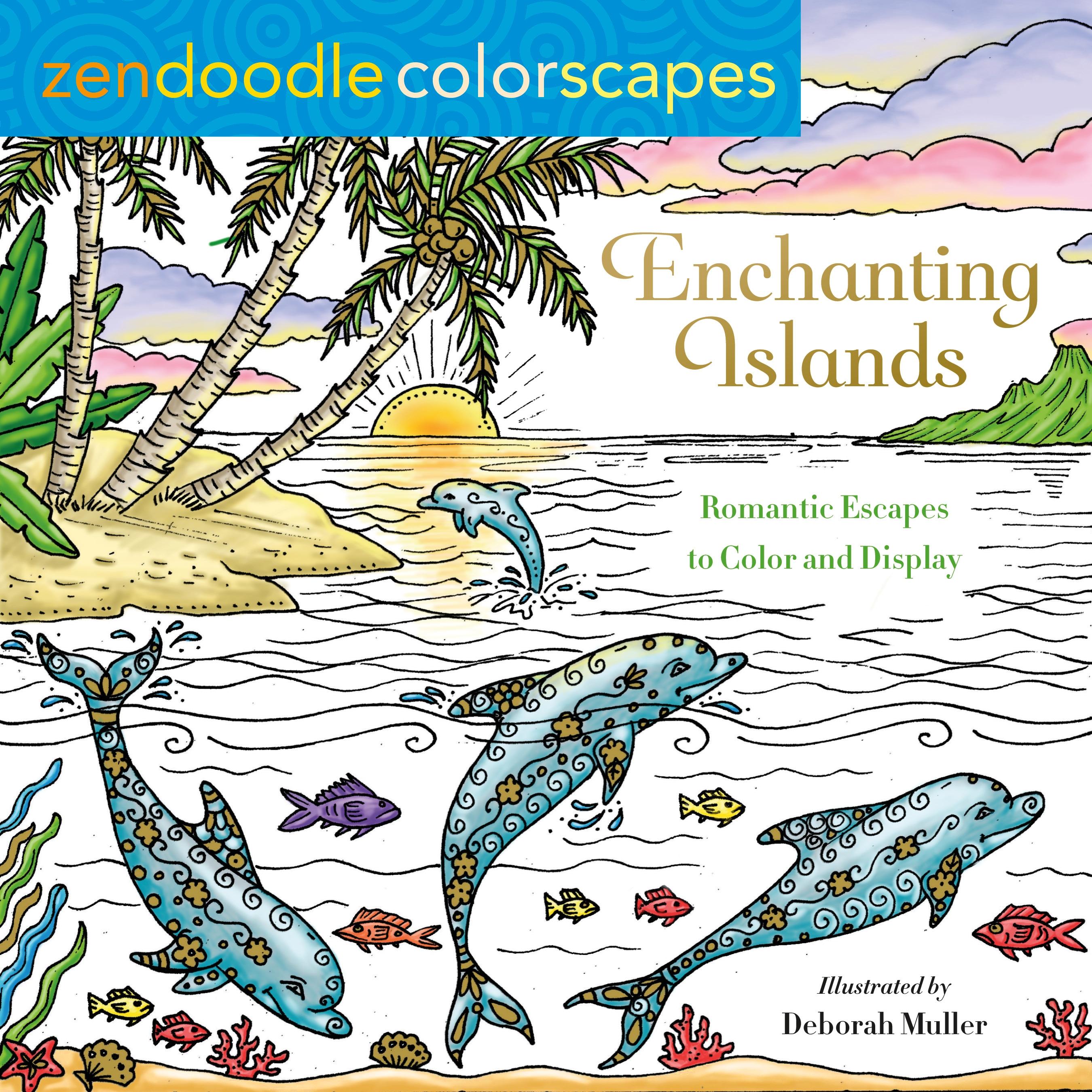 Zendoodle Colorscapes: Enchanting Islands: Romantic Escapes to Color and Display