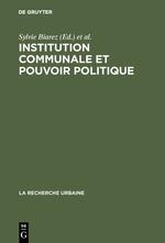 Institution communale et pouvoir politique