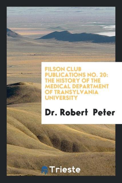 Filson Club Publications No. 20