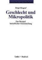 Geschlecht und Mikropolitik