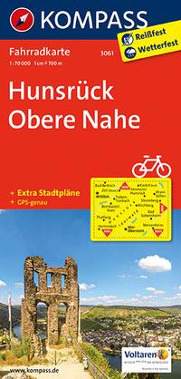 KOMPASS Fahrradkarte 3061 Hunsrück, Obere Nahe 1:70.000