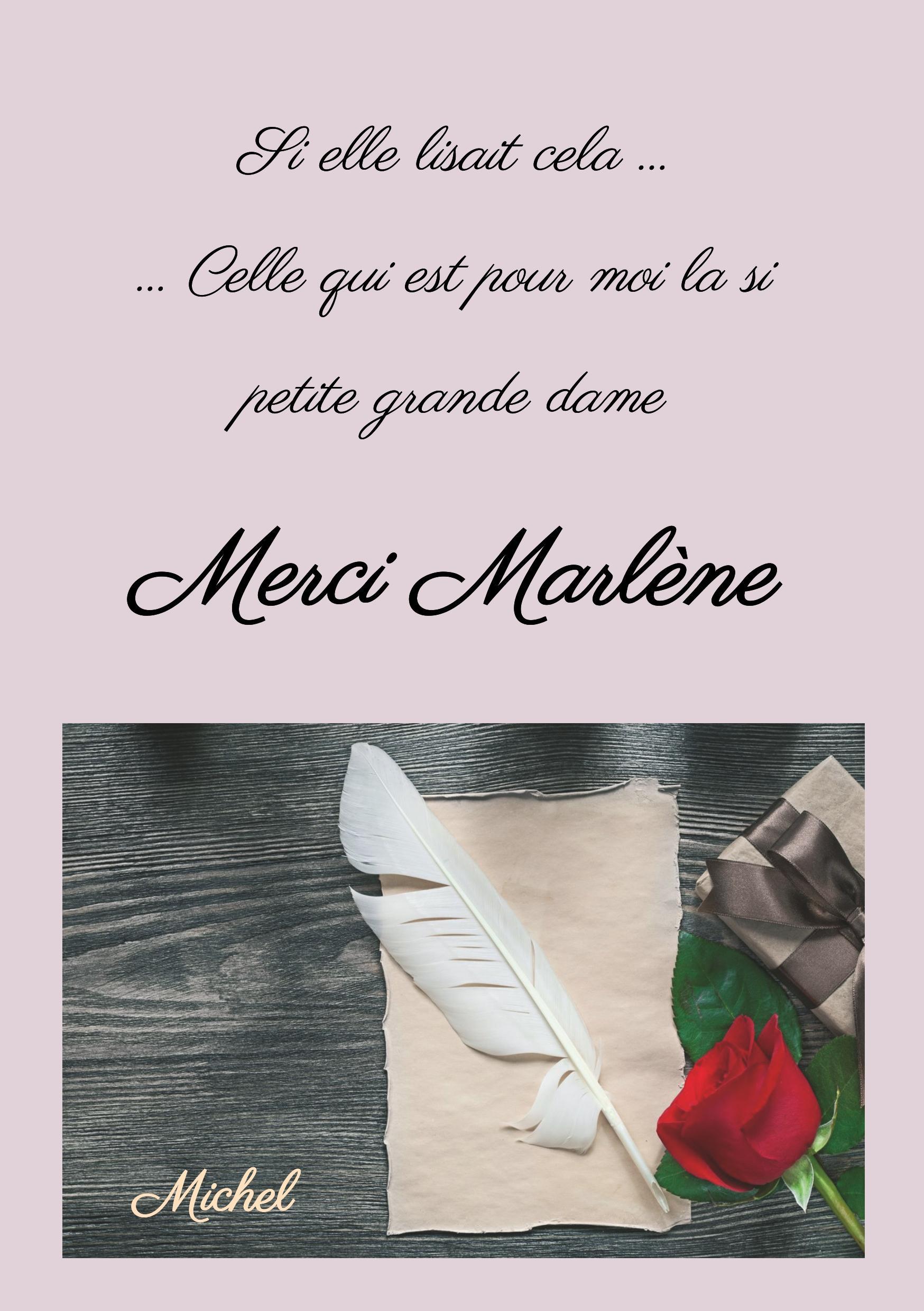 Merci Marlène