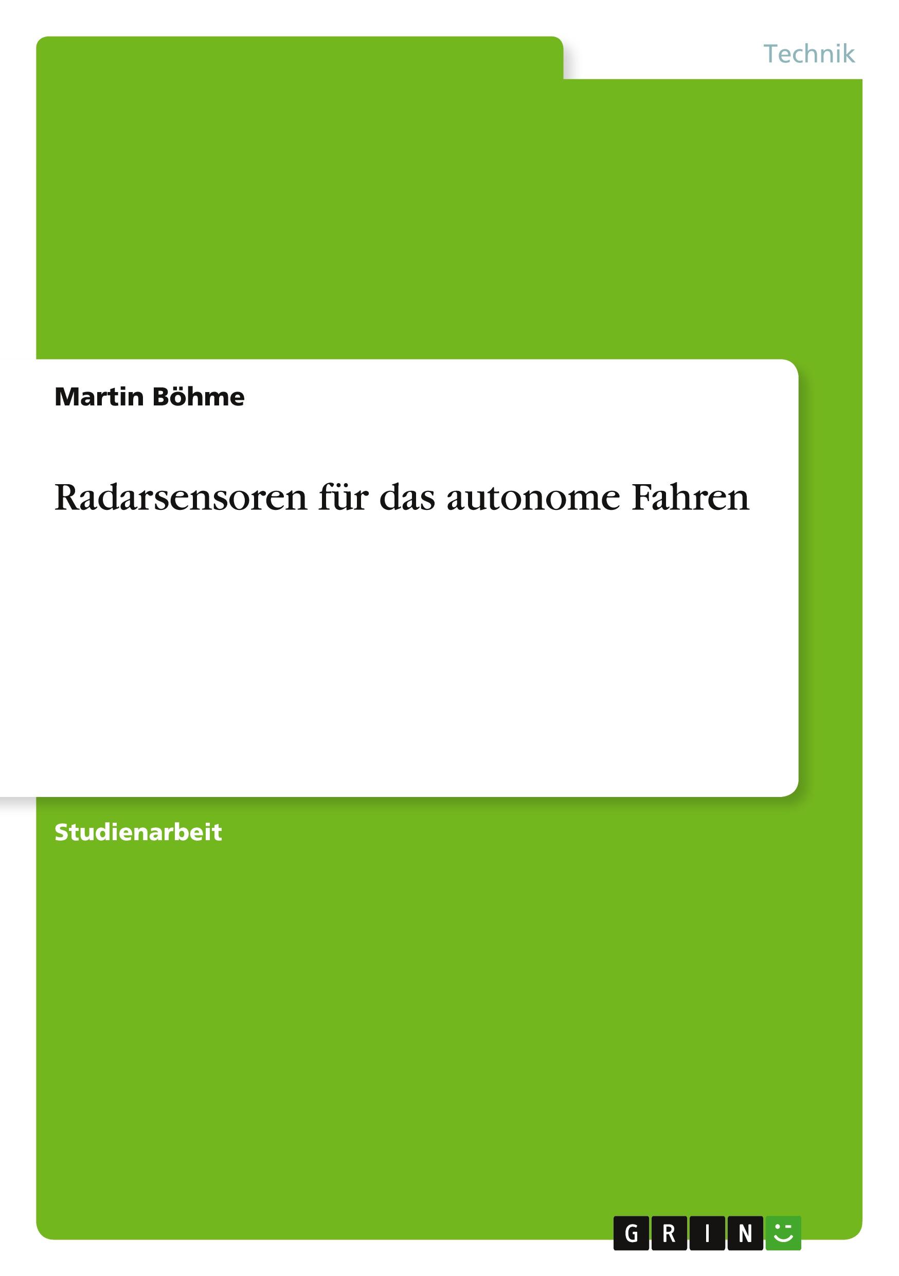 Radarsensoren für das autonome Fahren